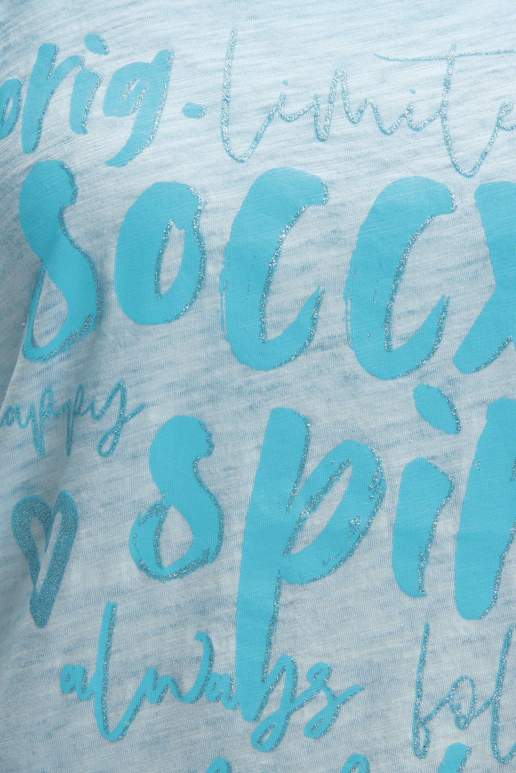 Top z brokatownym nadrukiem