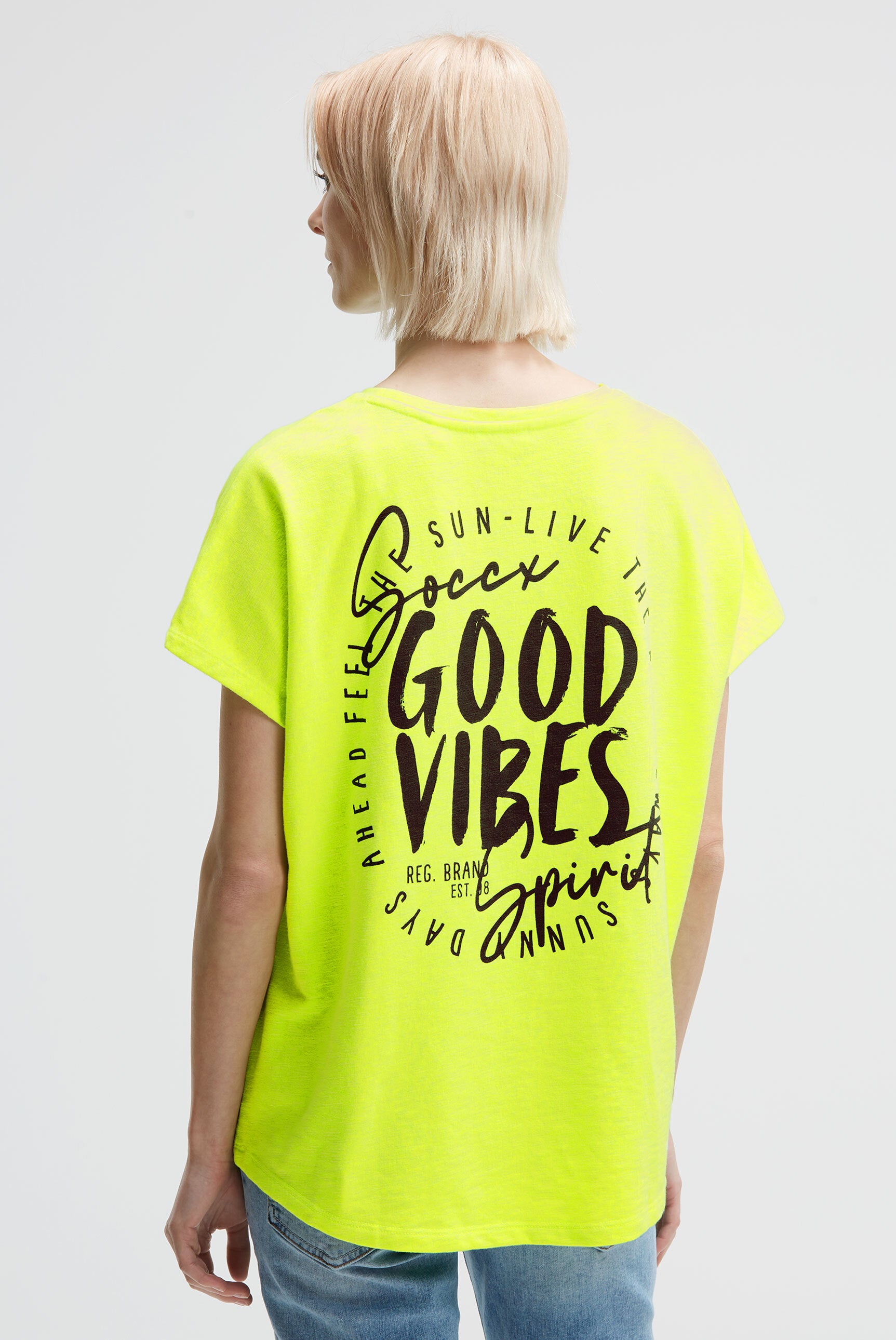 Bluzka bez rękawów oversize z nadrukiem z logo