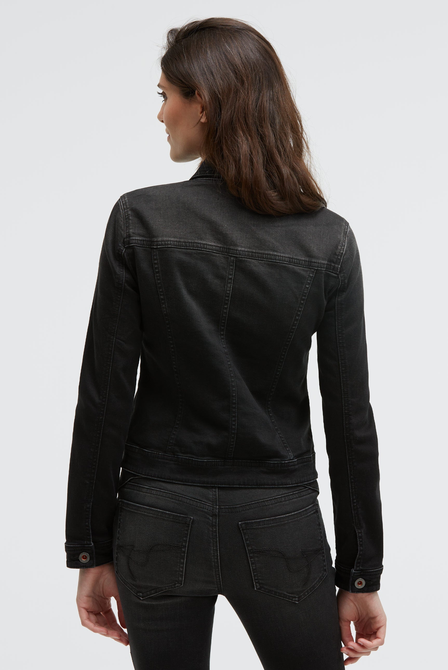 Jeansjacke JU:NE mit Schmucksteinen black washed metal - 5