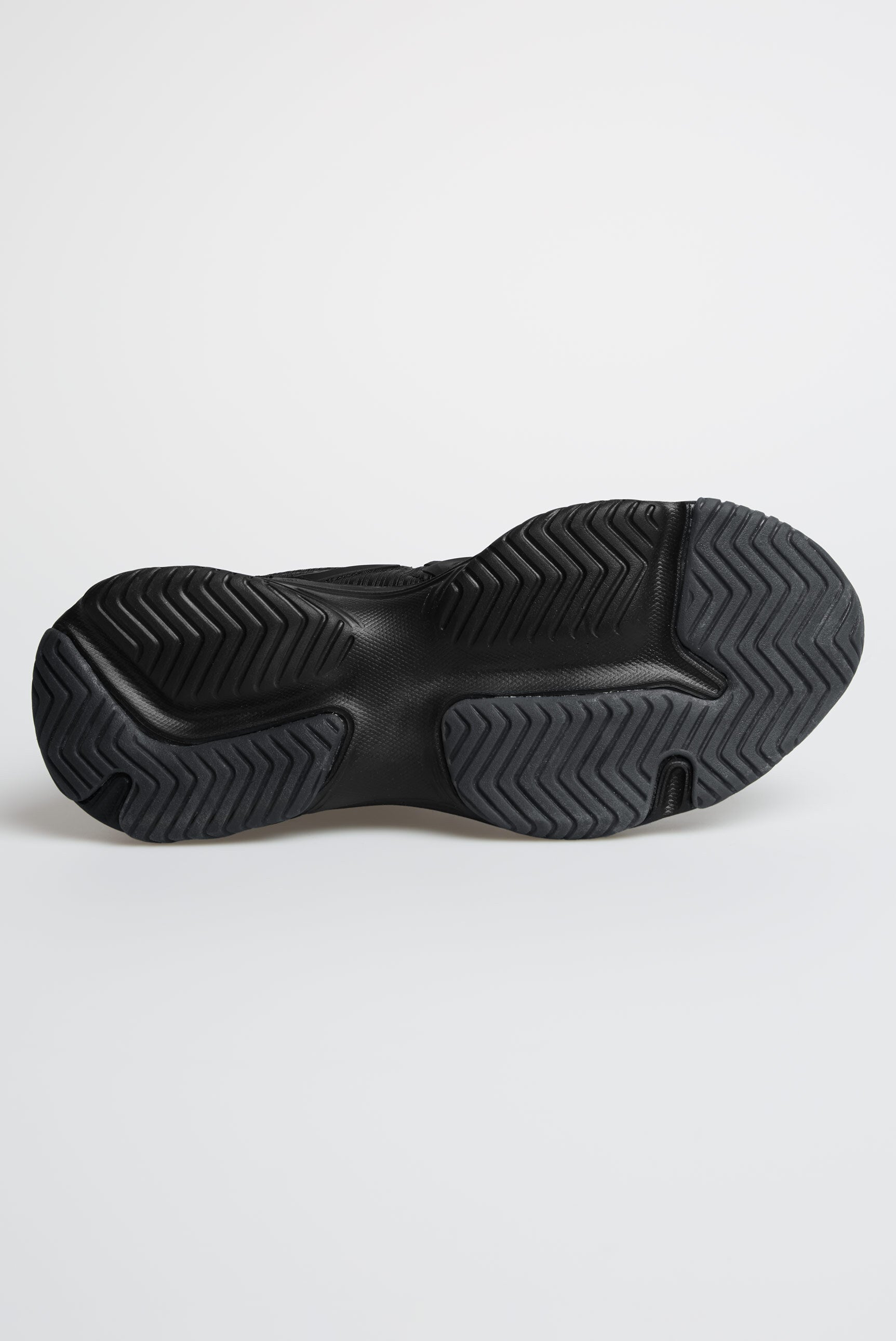 Niskie sneakersy w tonowanym miksie materiałów