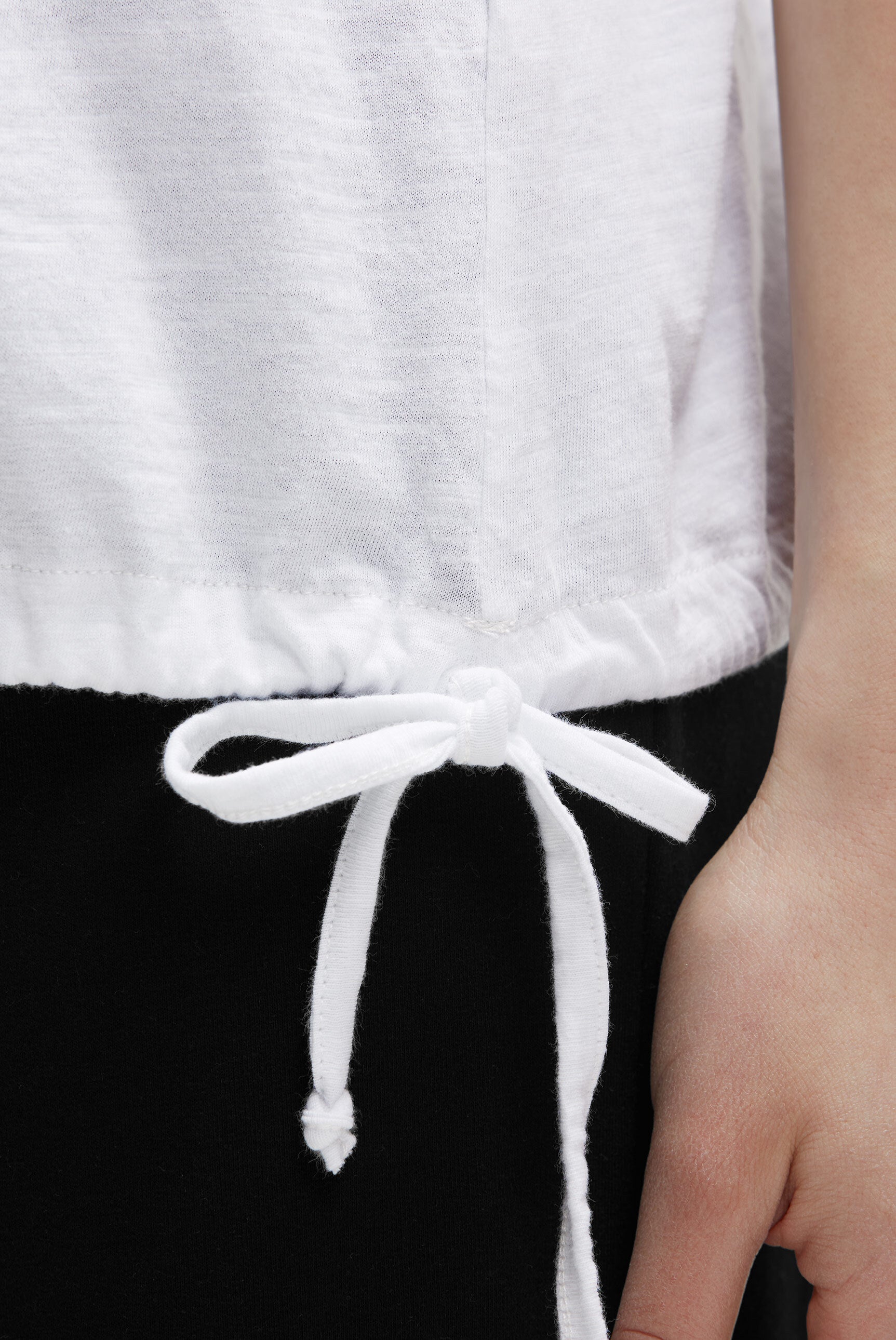 Koszulka Loose Fit ze ściągaczem w dole - 6