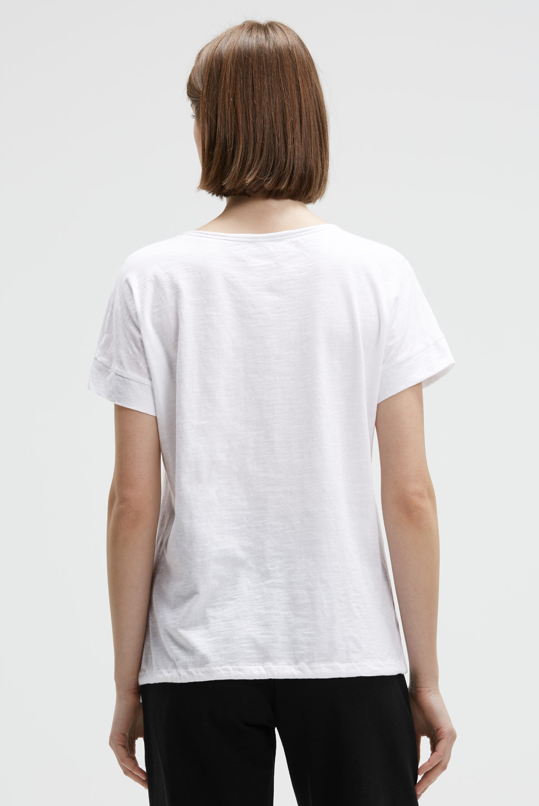 Koszulka Loose Fit ze ściągaczem w dole - 5