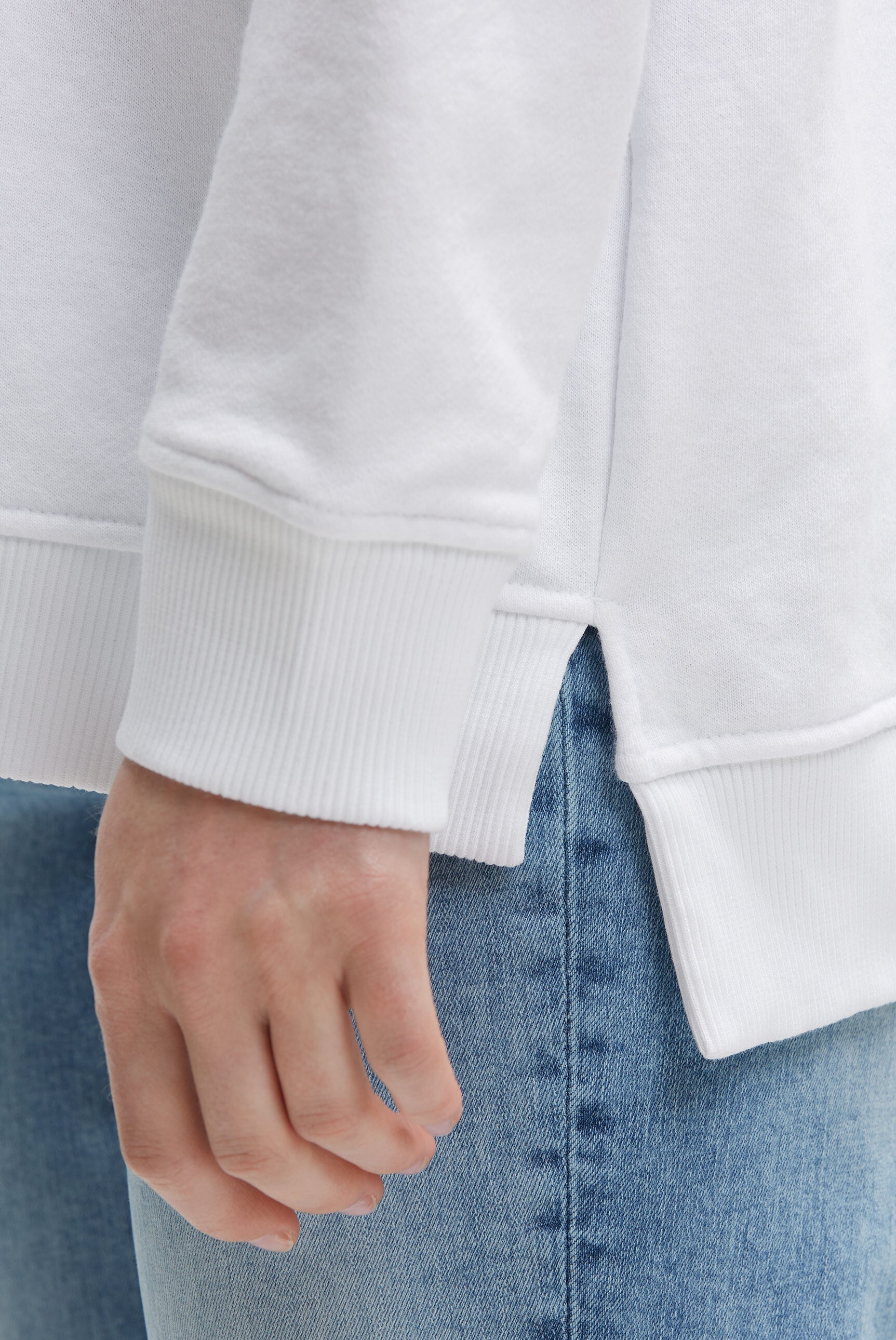 Sweatshirt z nadrukiem brokatowym rubber