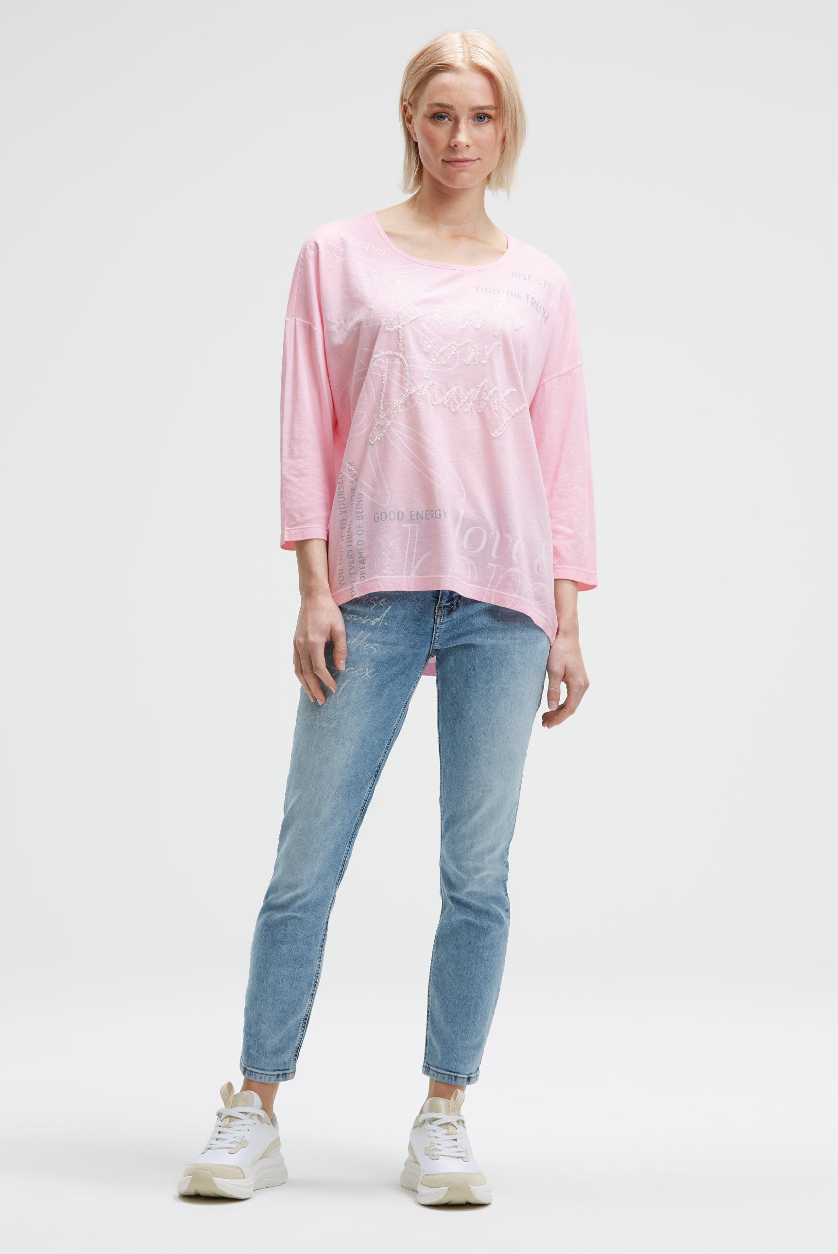 Oversized-Shirt Oil Dyed mit Artwork