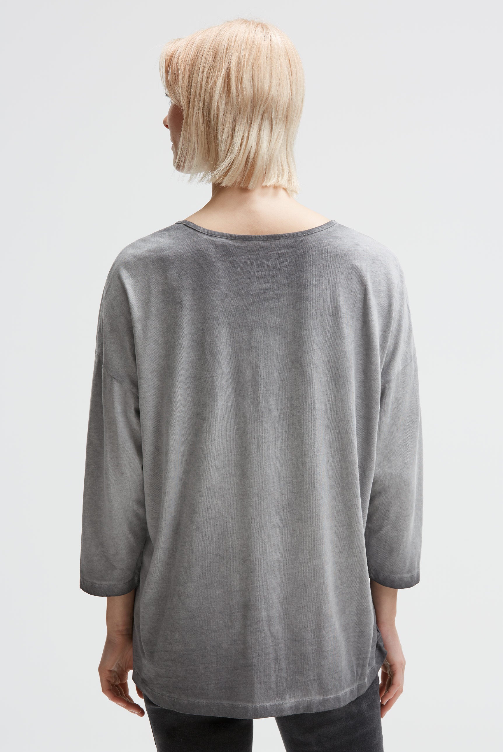 T-shirt oversize Oil Dyed z grafiką