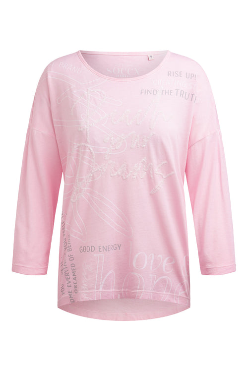 T-shirt oversize Oil Dyed z grafiką