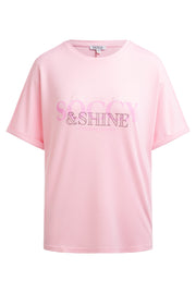 Logo T-shirt ze zdobieniem z kamieni
