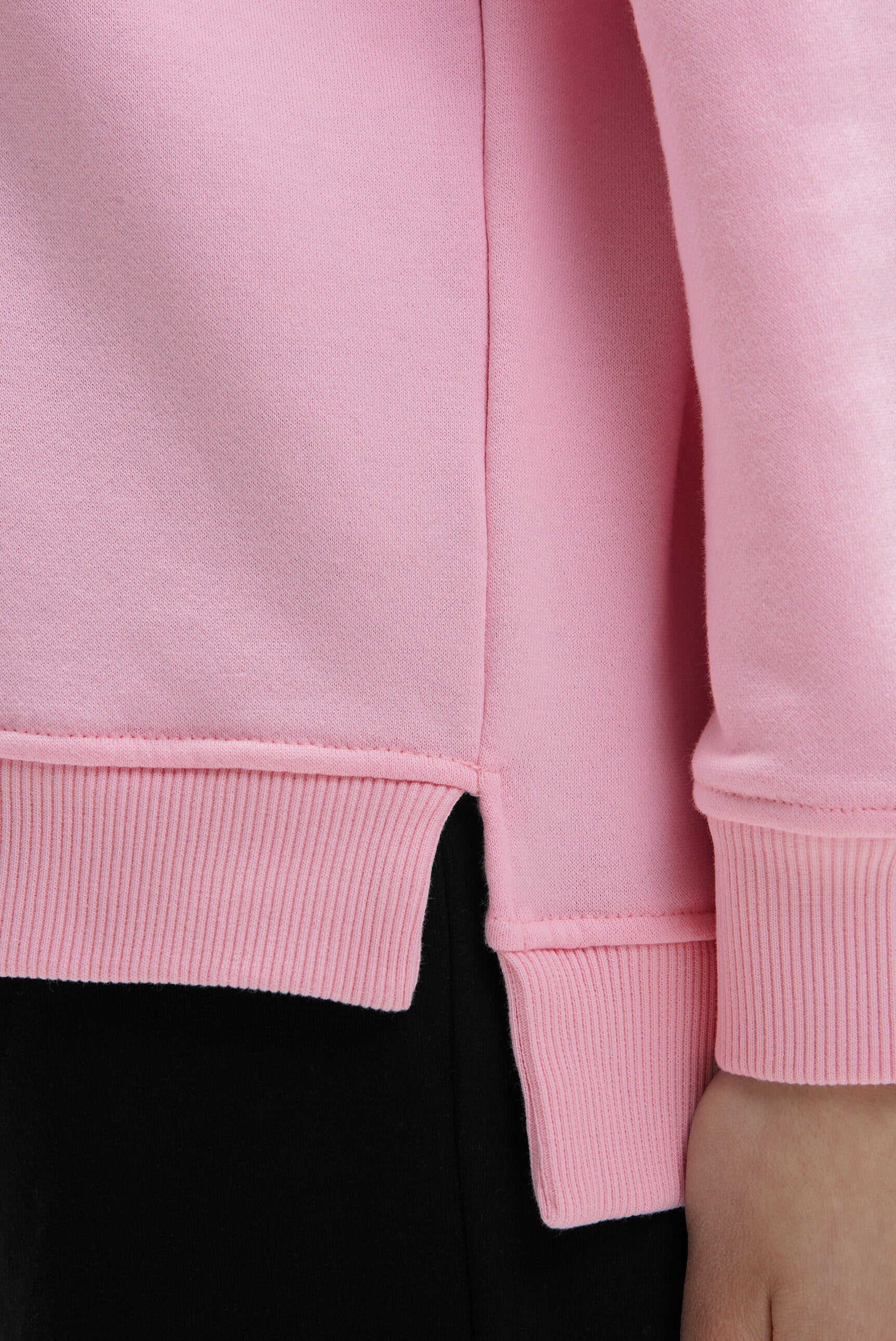 Sweatshirt z nadrukiem brokatowym rubber