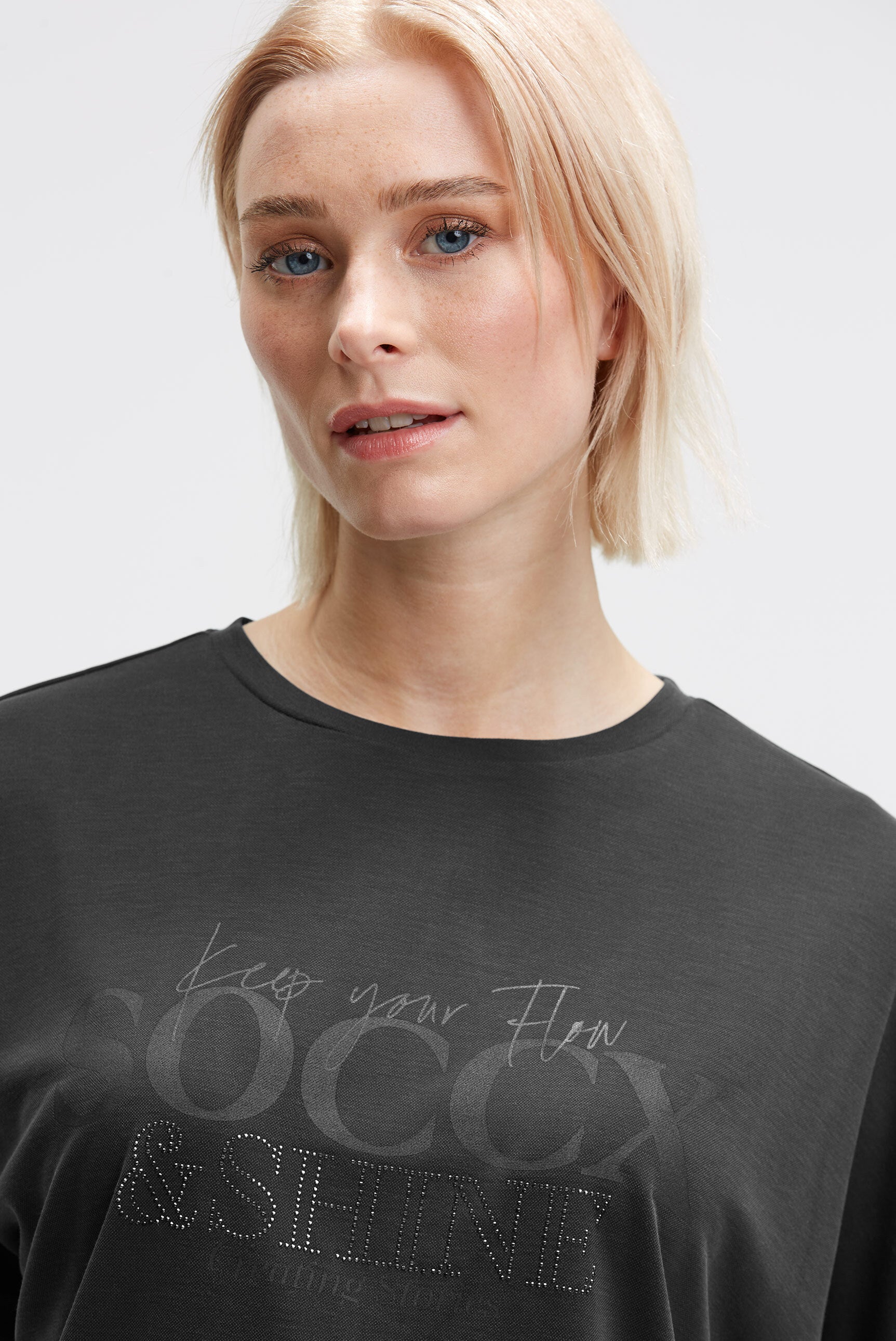 Logo T-Shirt mit Schmucksteinen - 4