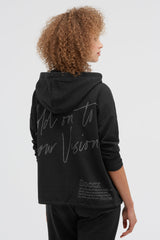 Bluza z kapturem z nadrukiem na plecach