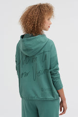 Bluza z kapturem z nadrukiem na plecach