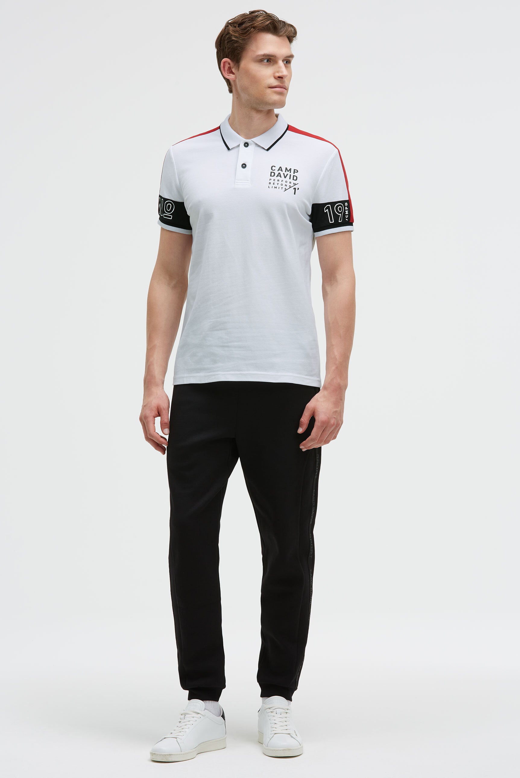 Polo pique z colour-blocking - 3