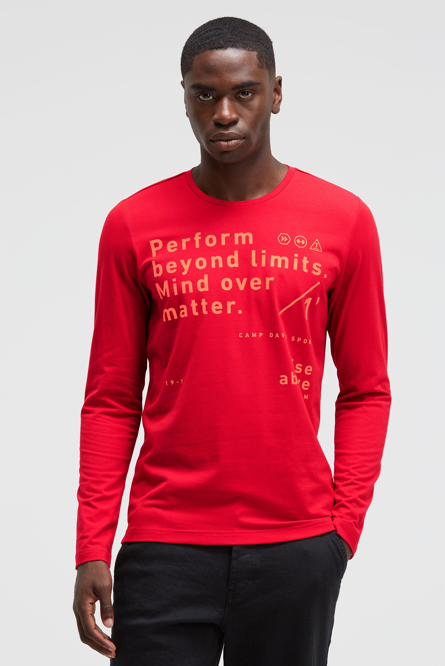 Długi rękaw z nadrukiem foliowym