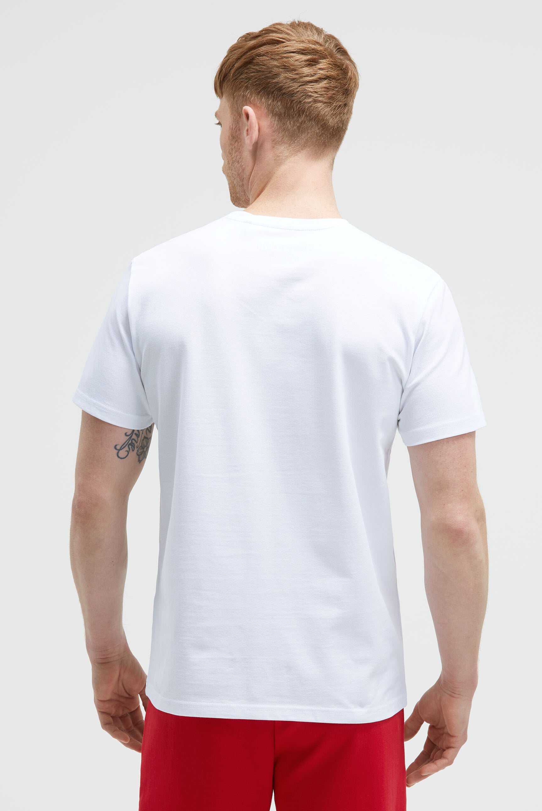 T-shirt z okrągłym dekoltem z bawełny pique