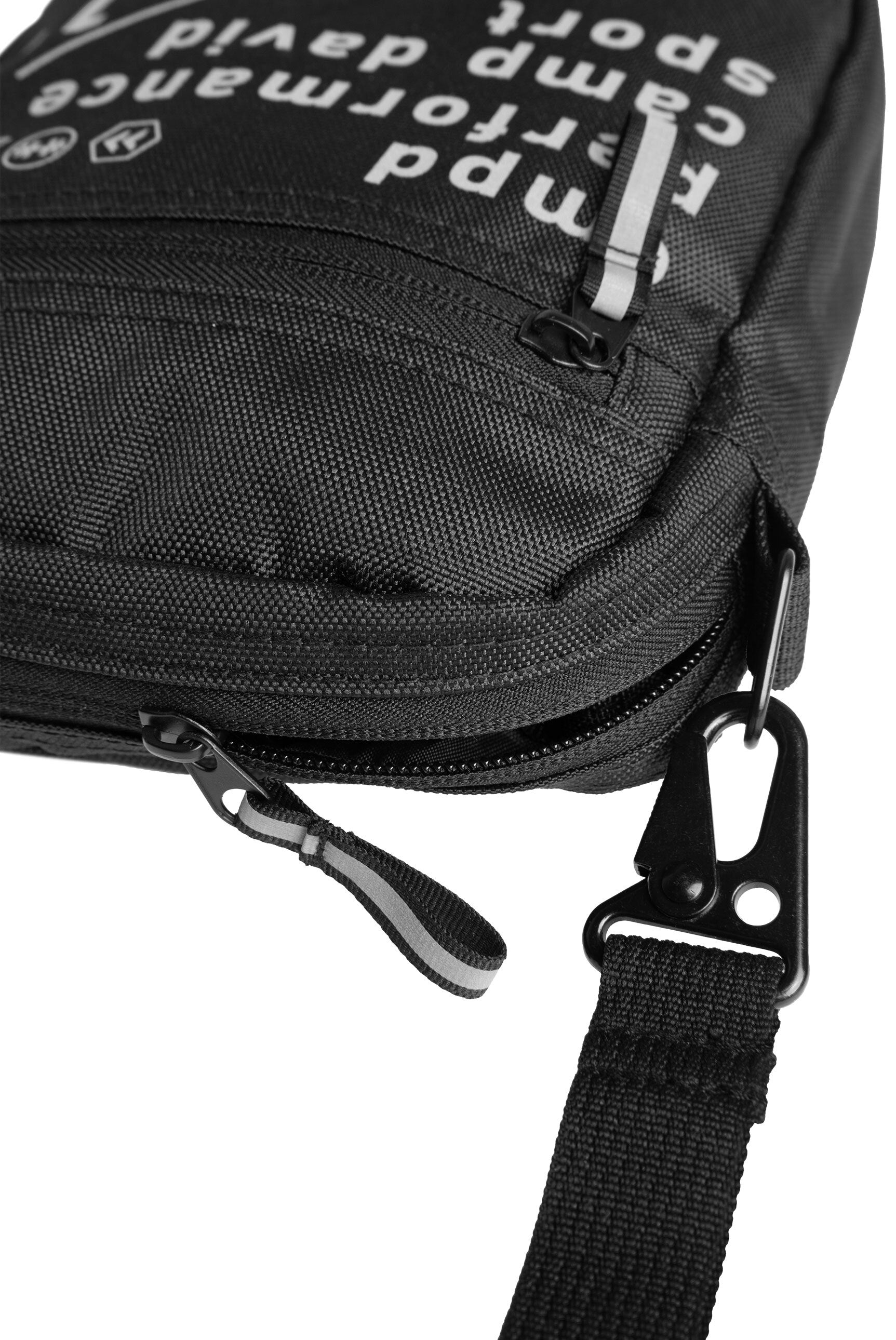 Lekka torba crossbody z odblaskowym nadrukiem