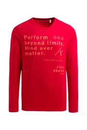 Długi rękaw z nadrukiem foliowym