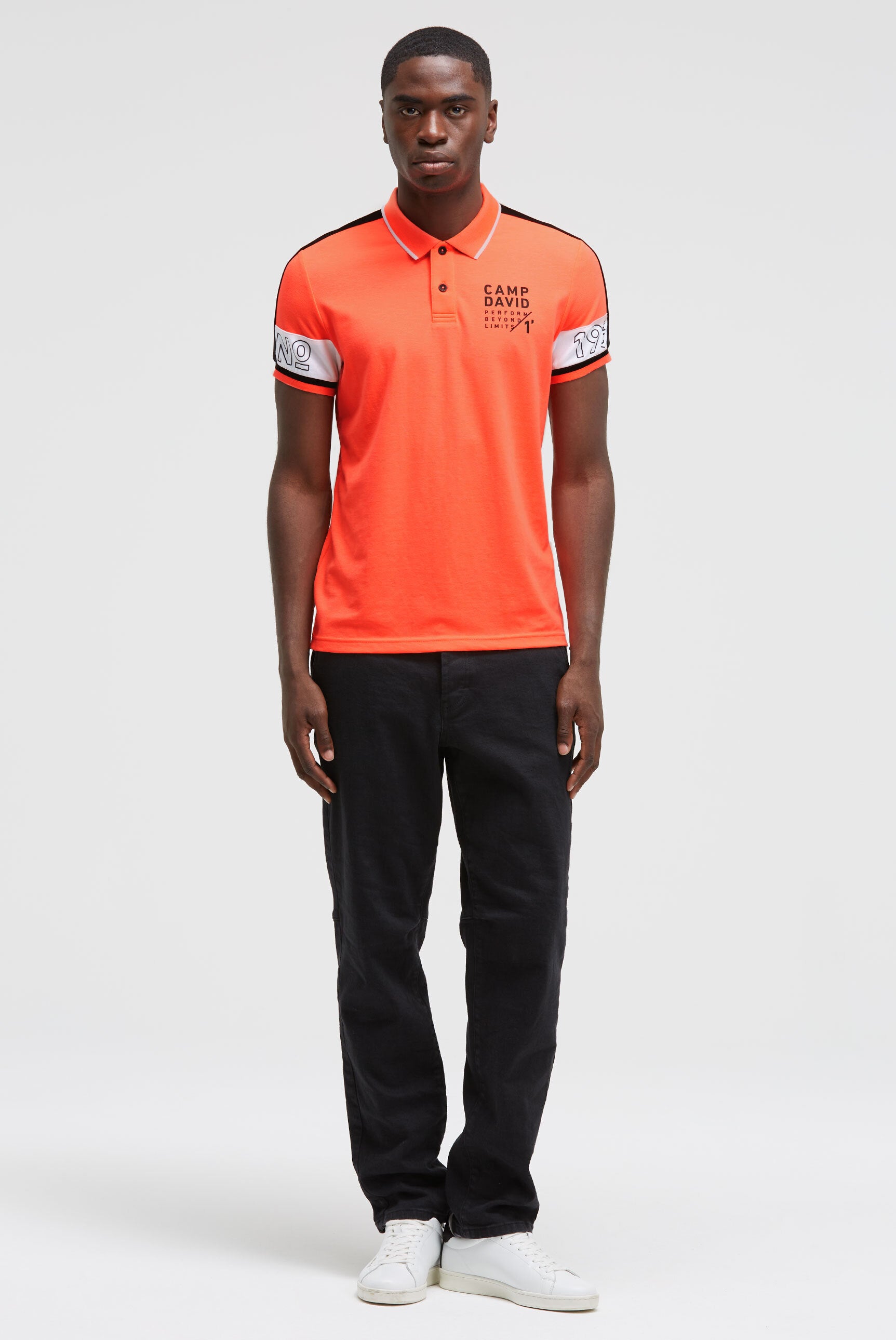 Polo pique z colour-blocking - 3