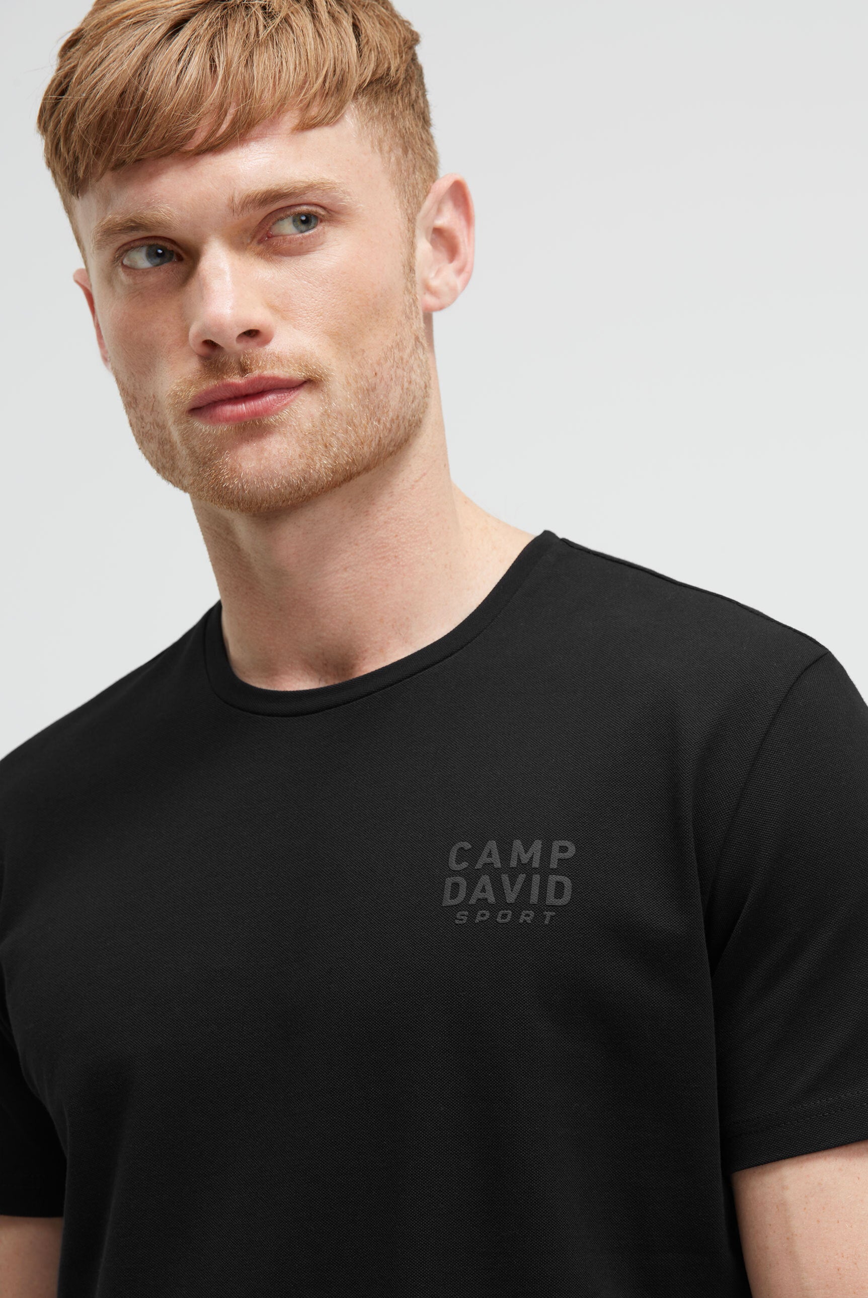 T-shirt z okrągłym dekoltem z bawełny pique