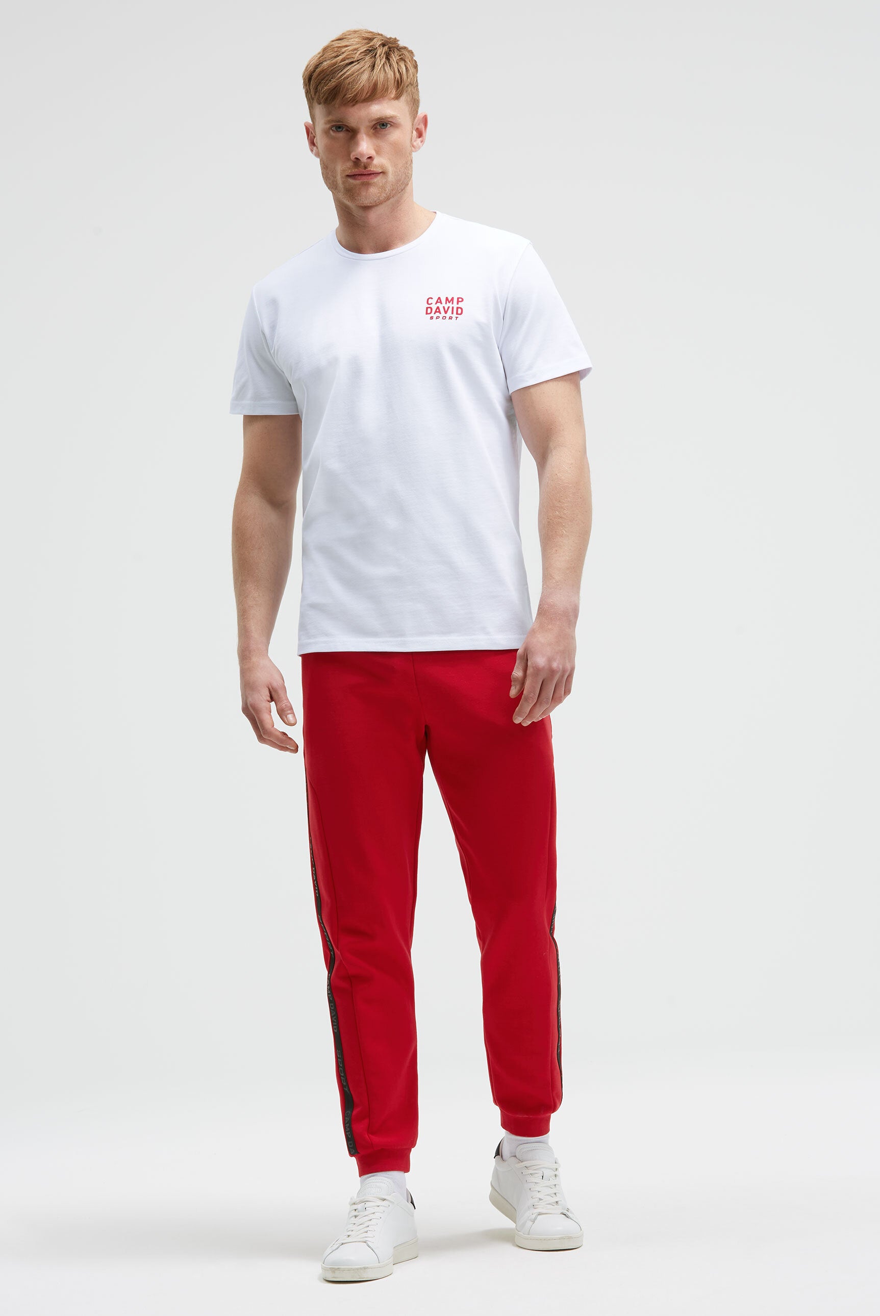 T-shirt z okrągłym dekoltem z bawełny pique