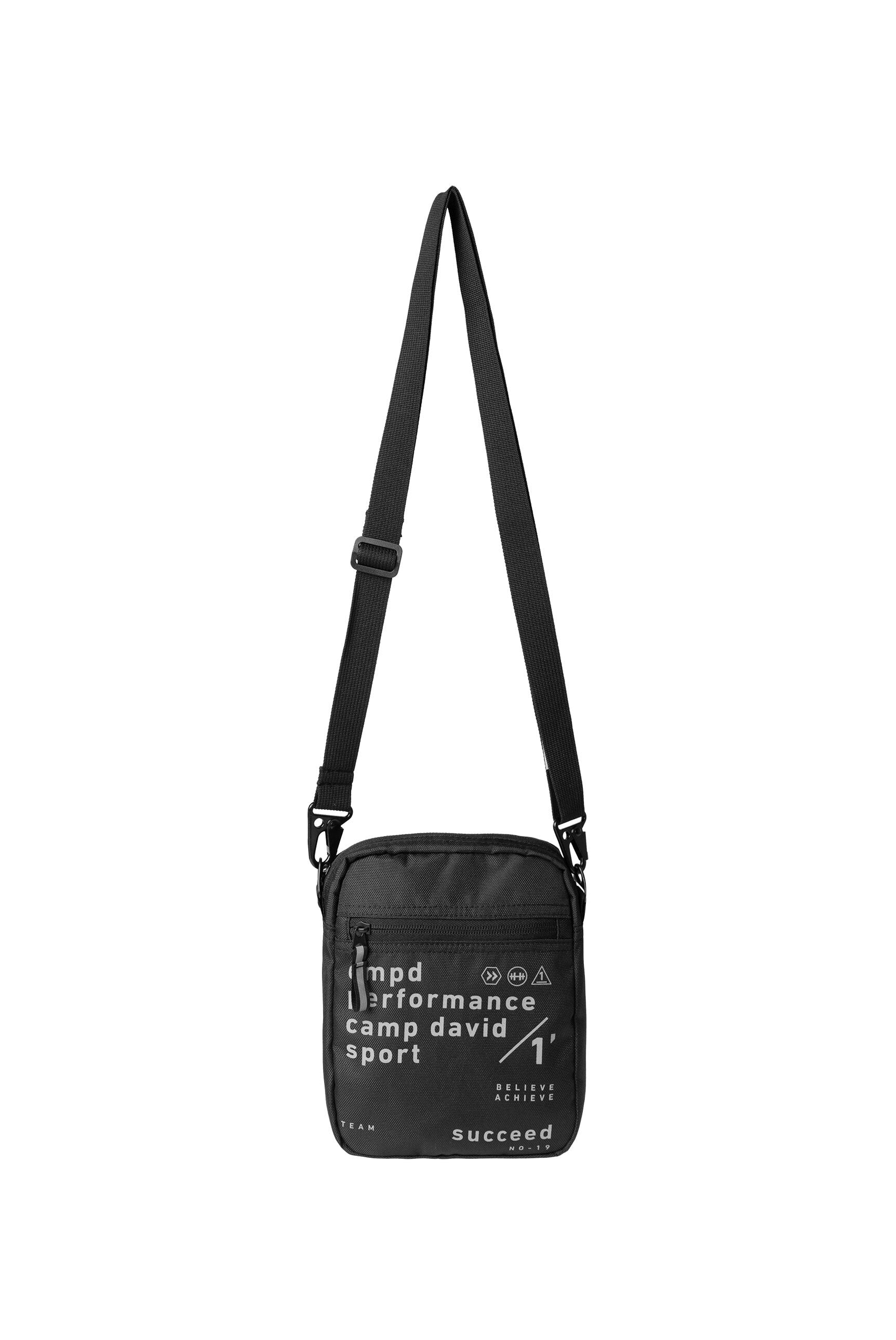 Lekka torba crossbody z odblaskowym nadrukiem - 1