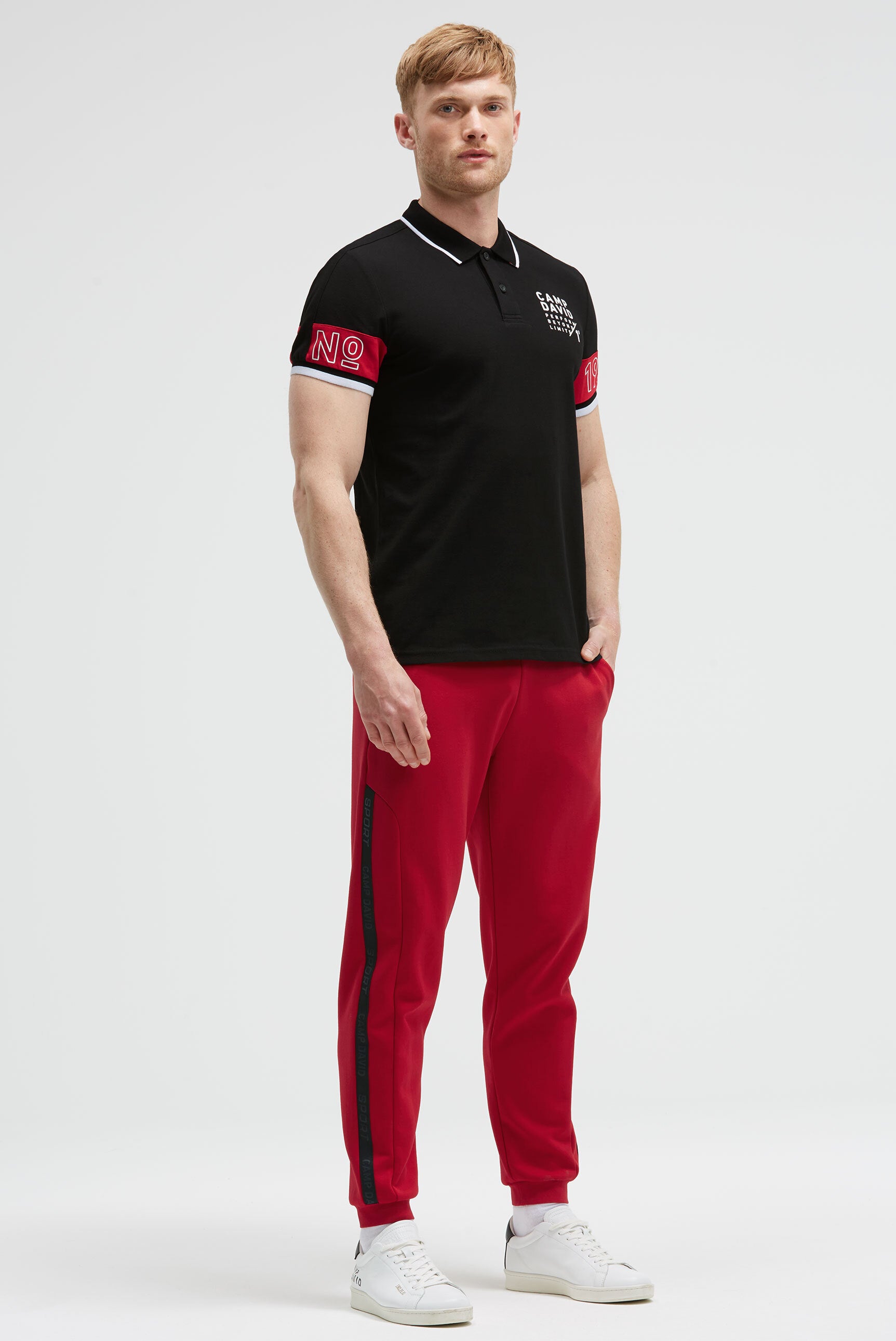 Polo pique z colour-blocking - 3