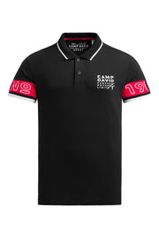 Polo pique z colour-blocking