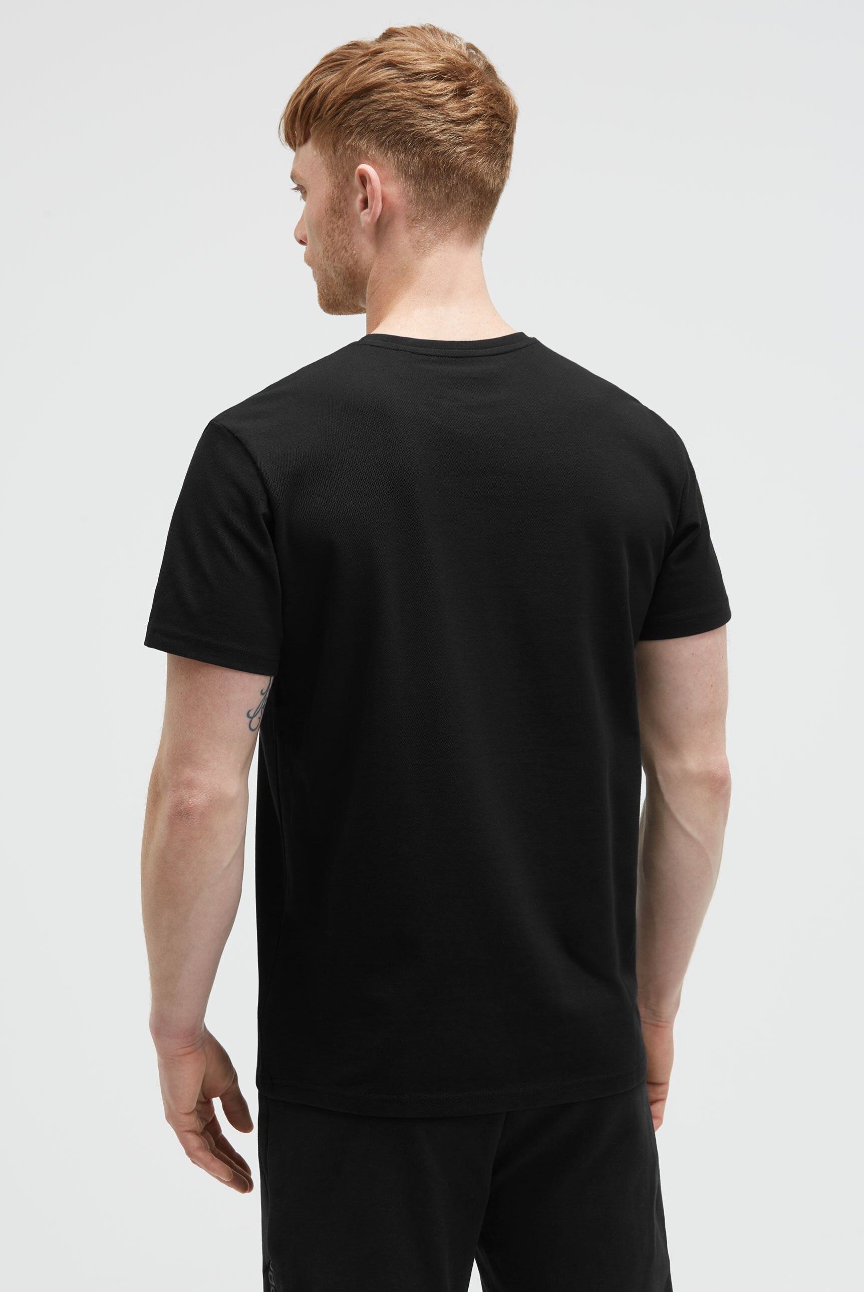T-shirt z okrągłym dekoltem z bawełny pique