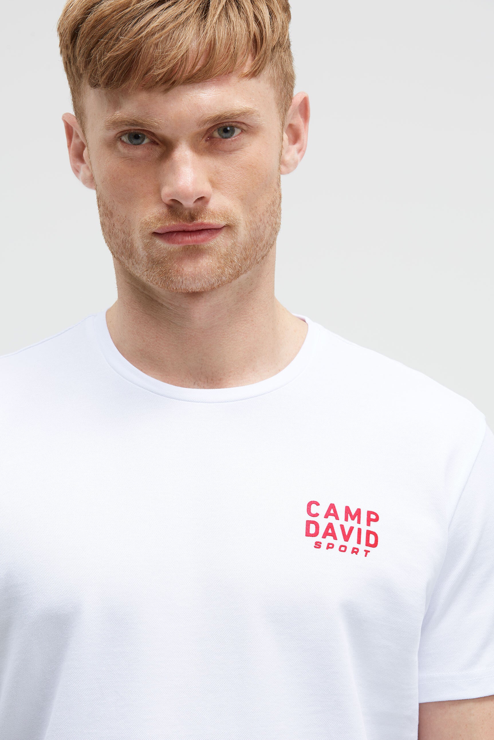 T-shirt z okrągłym dekoltem z bawełny pique