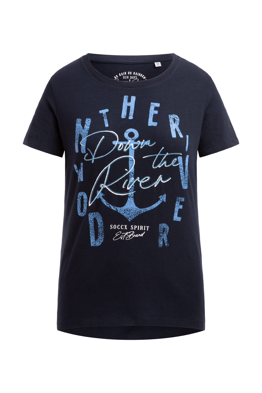 T-shirt z nadrukiem i detalami z cekinów
