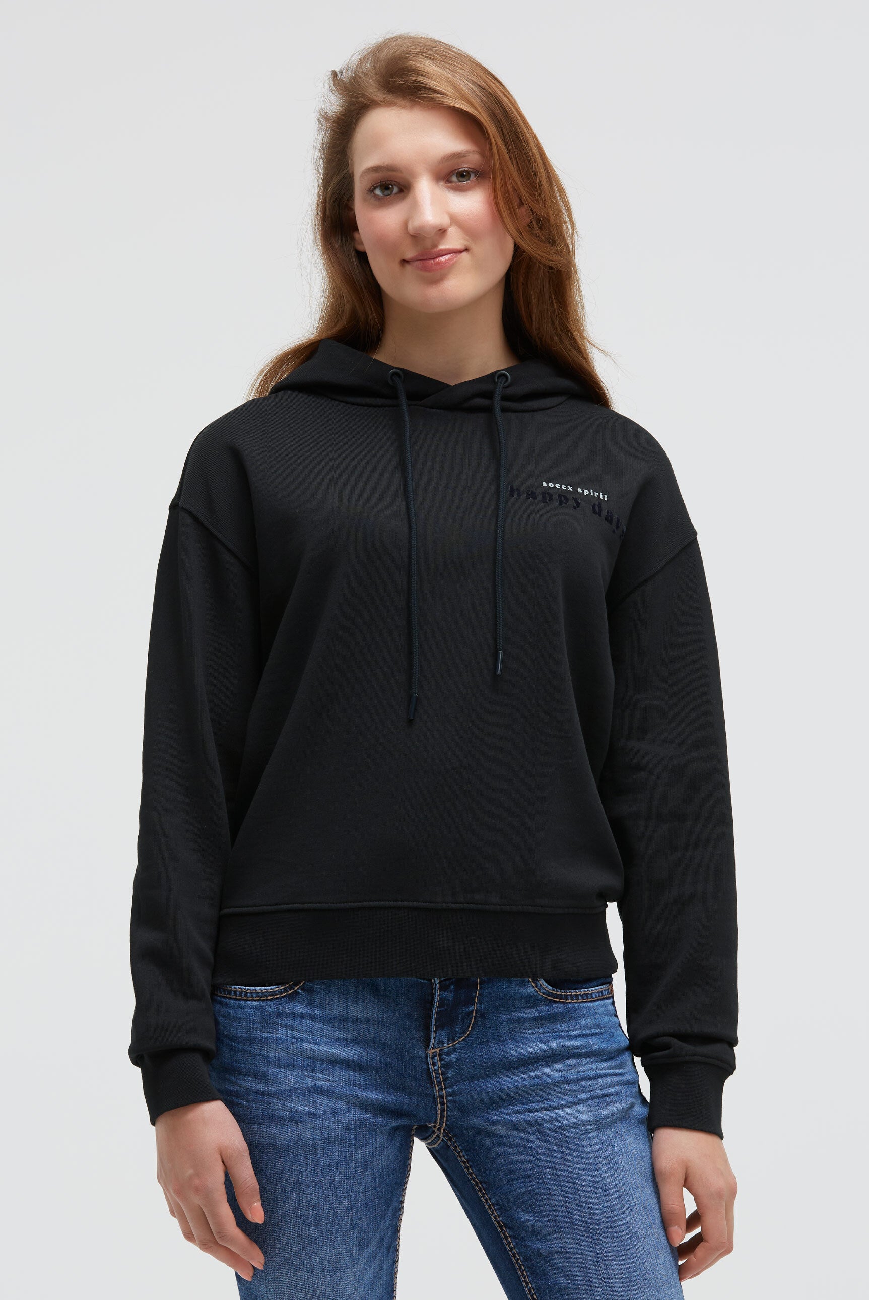 Hoodie z dekoracyjną grafiką na plecach - 3