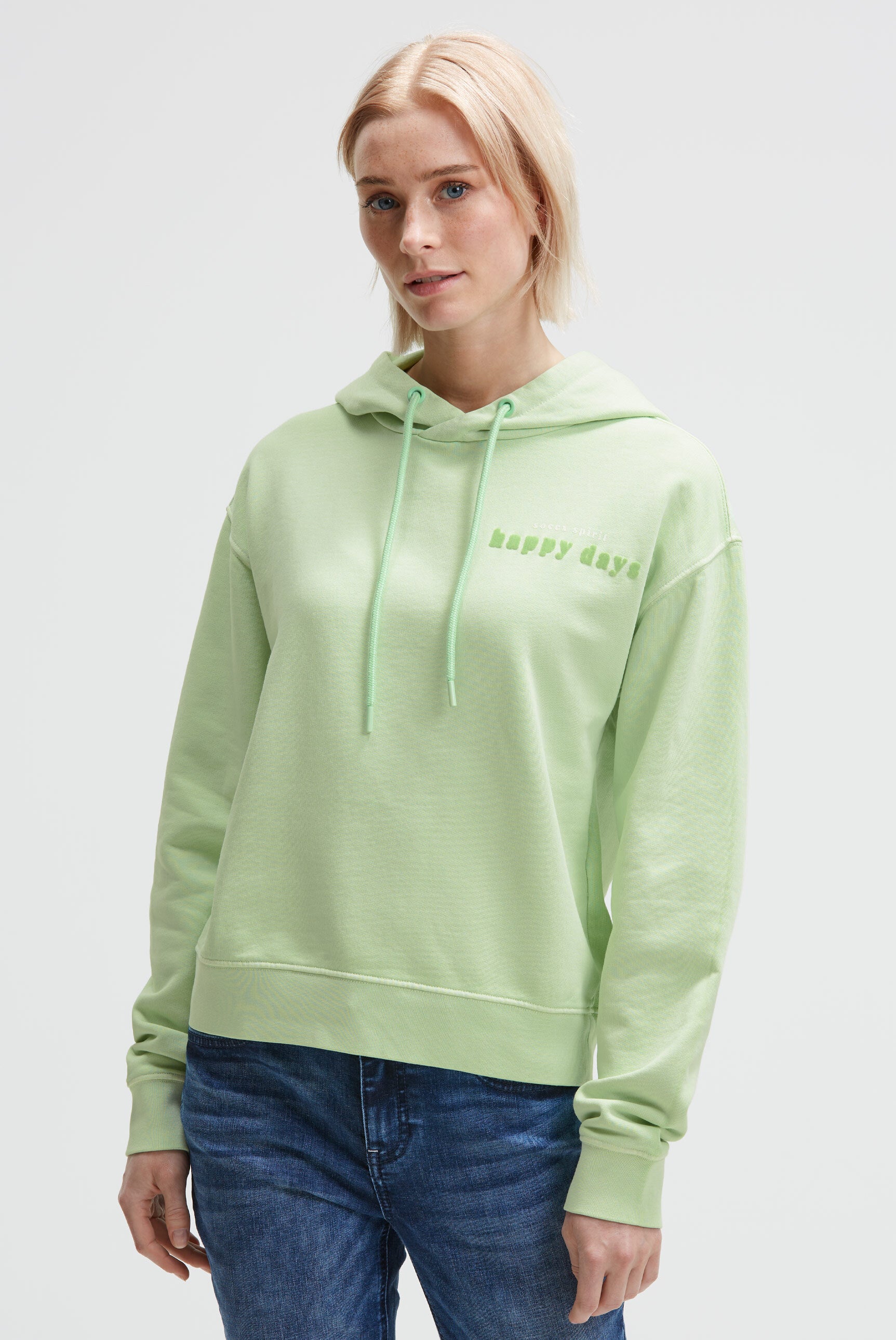 Hoodie z dekoracyjną grafiką na plecach - 3