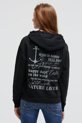 Hoodie z dekoracyjną grafiką na plecach