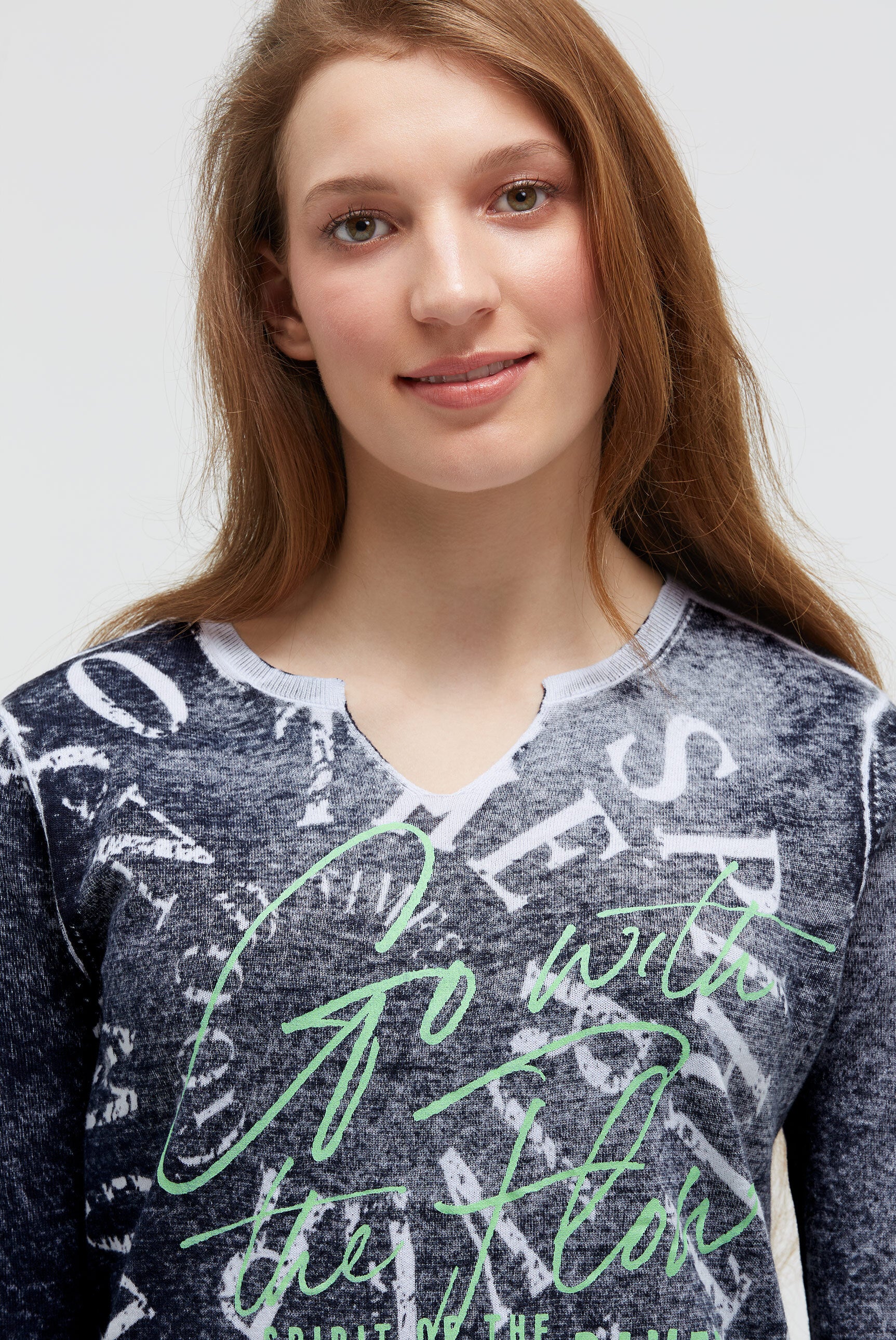 Pullover mit Inside Print und Acid-Effekten - 4