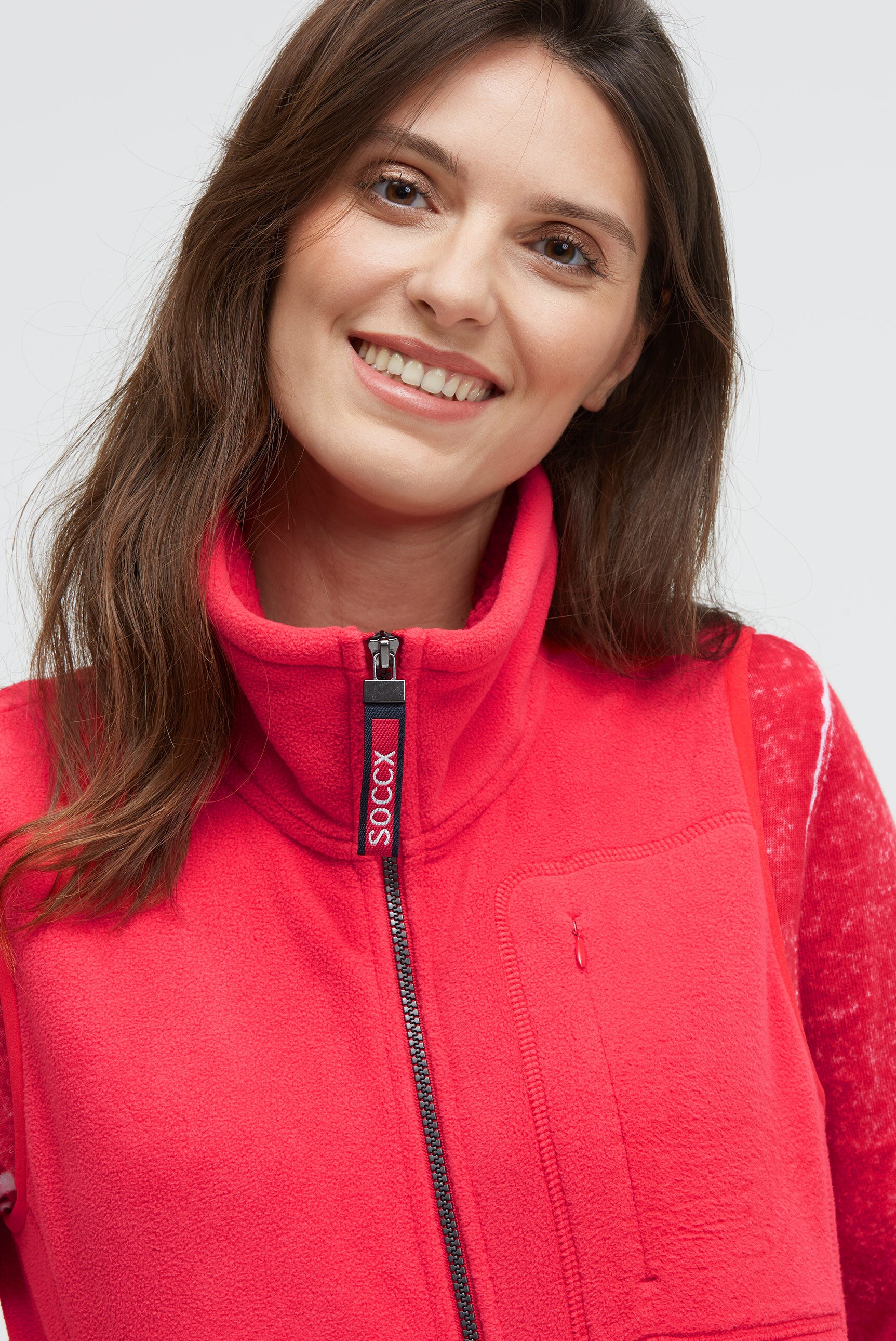 Kamizelka polarowa z grafiką na plecach - 5