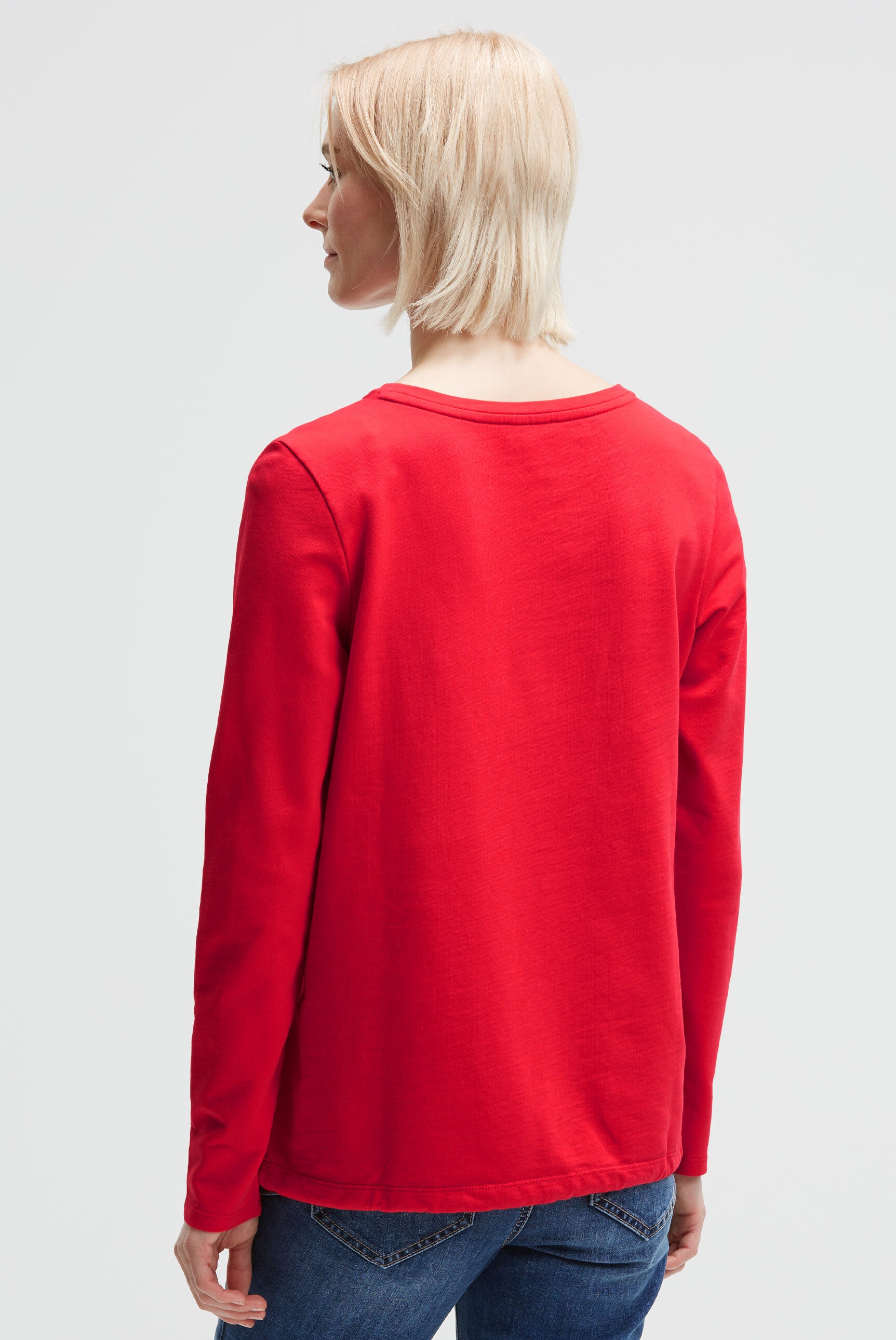 Sweatshirt z grafiką i sznurkiem w dole