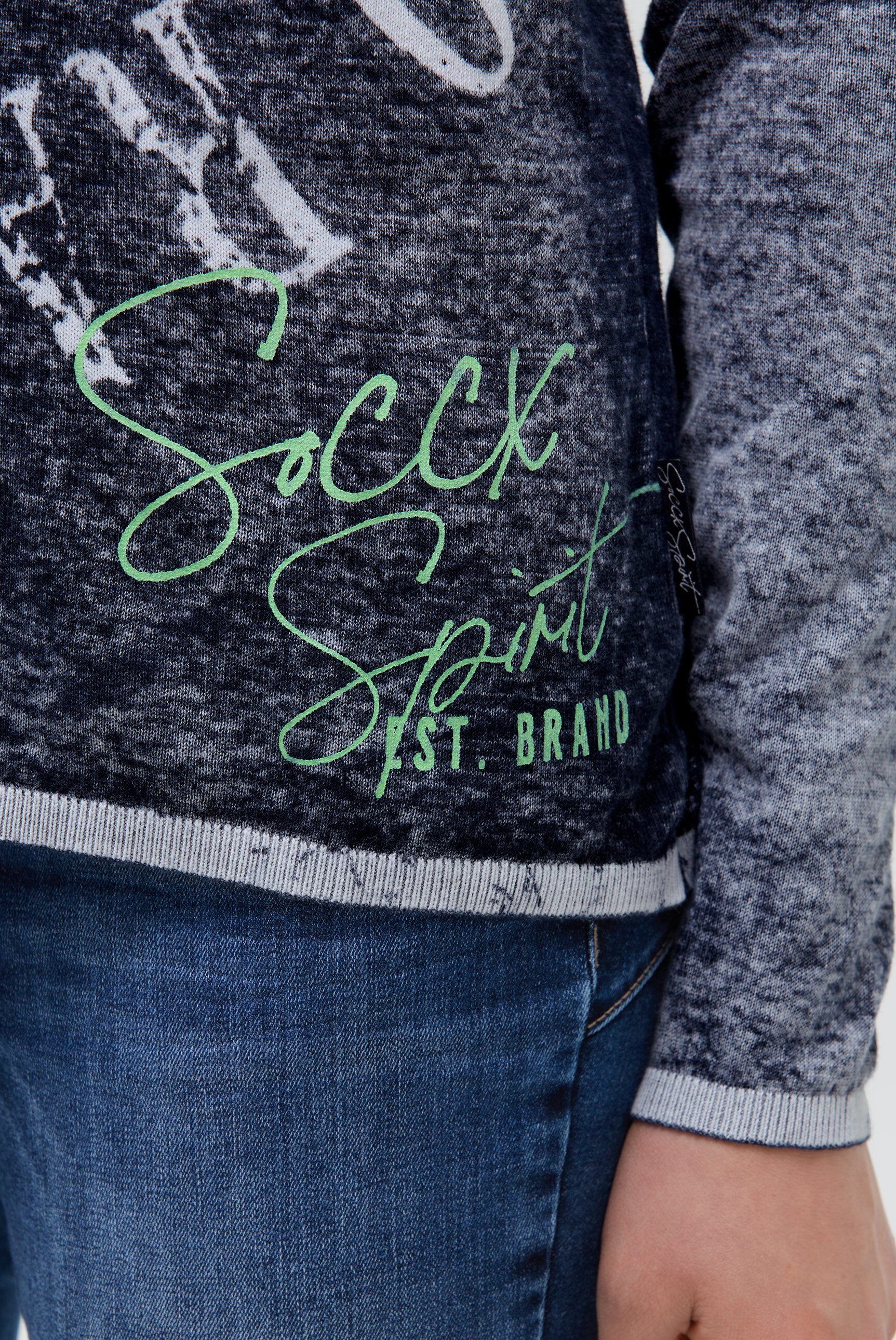 Pullover mit Inside Print und Acid-Effekten - 6