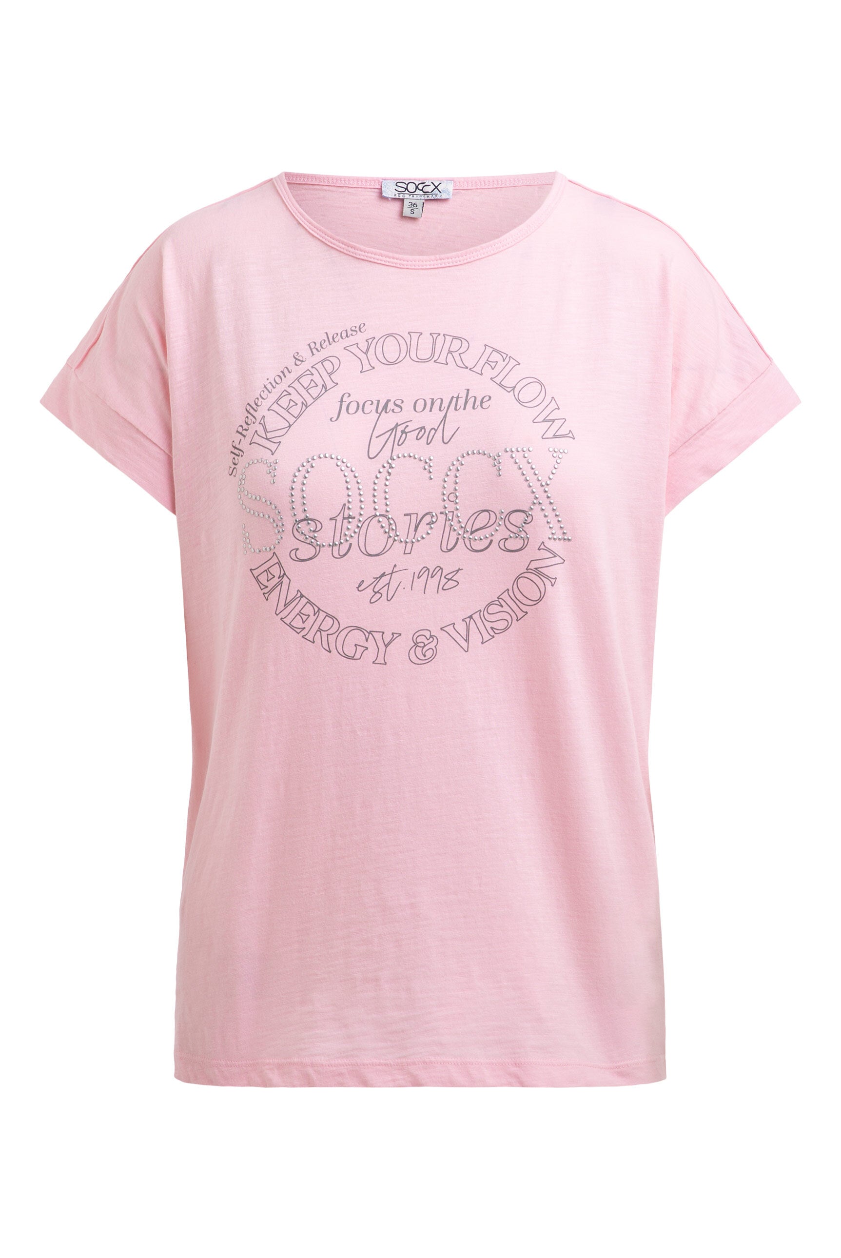 Koszulka z grafiką z kamieni ozdobnych - 1