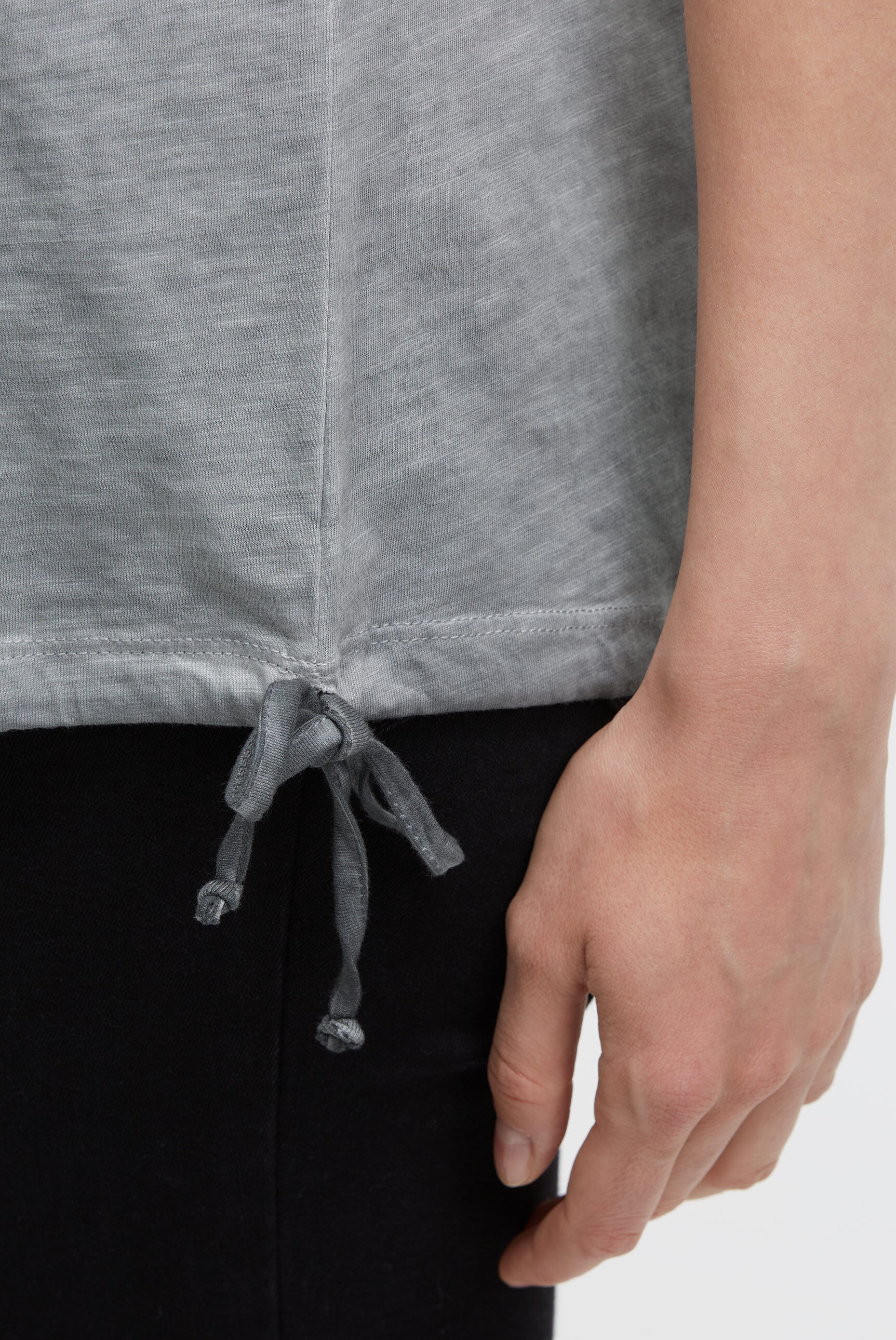 Koszulka Loose Fit ze ściągaczem w dole - 7