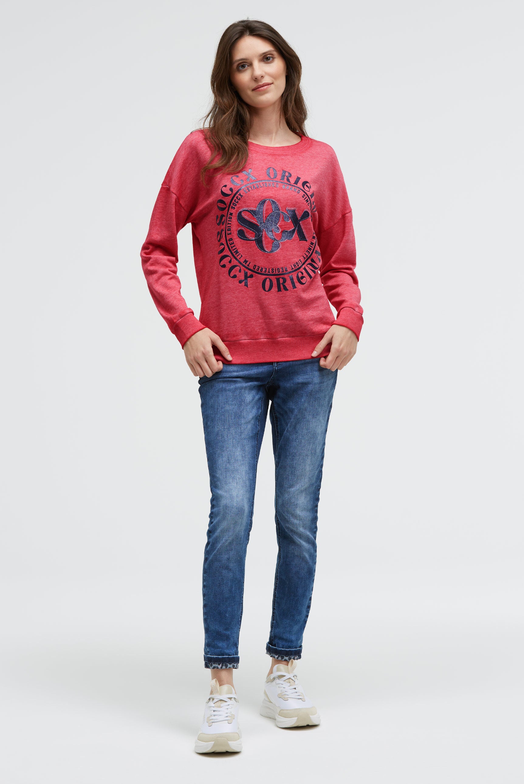 Bluza z brokatowym wzorem