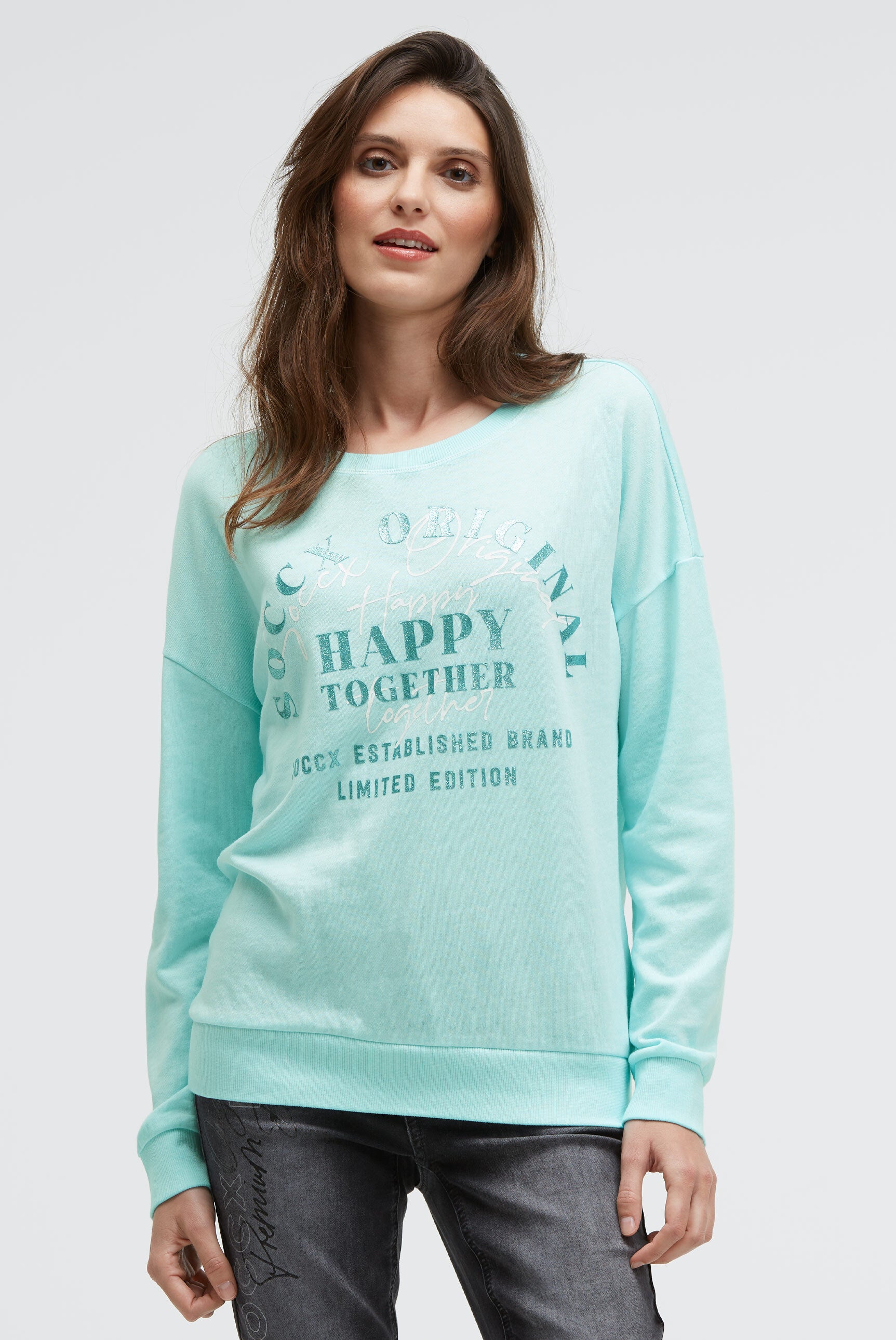 Bluza z brokatowym wzorem - 2