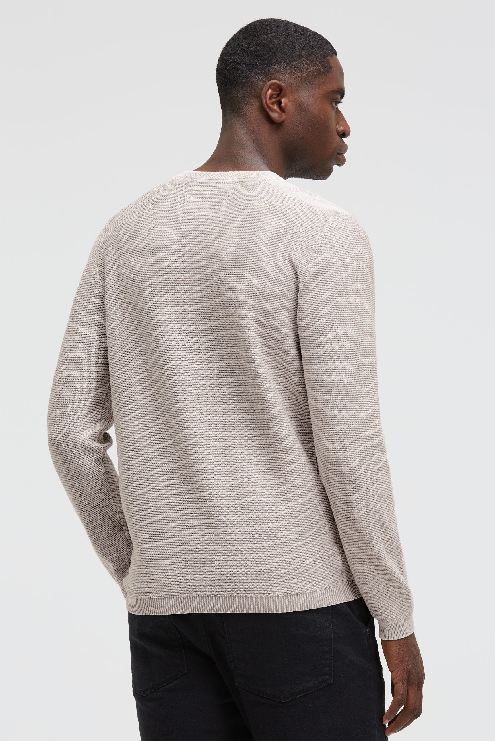 Henley-Pullover Stone Washed light grey - 5