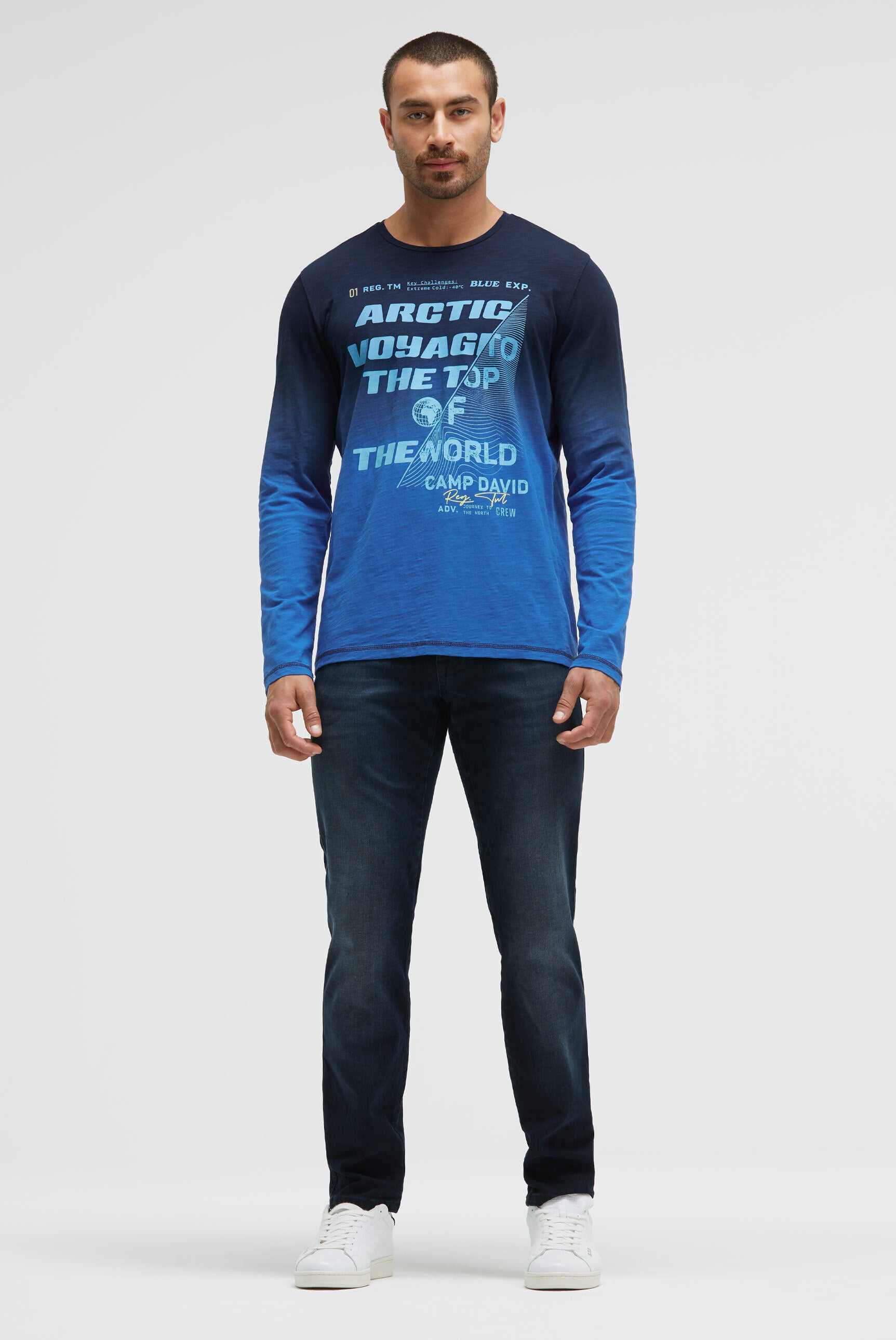 Longsleeve Dip Dye z Label Prints