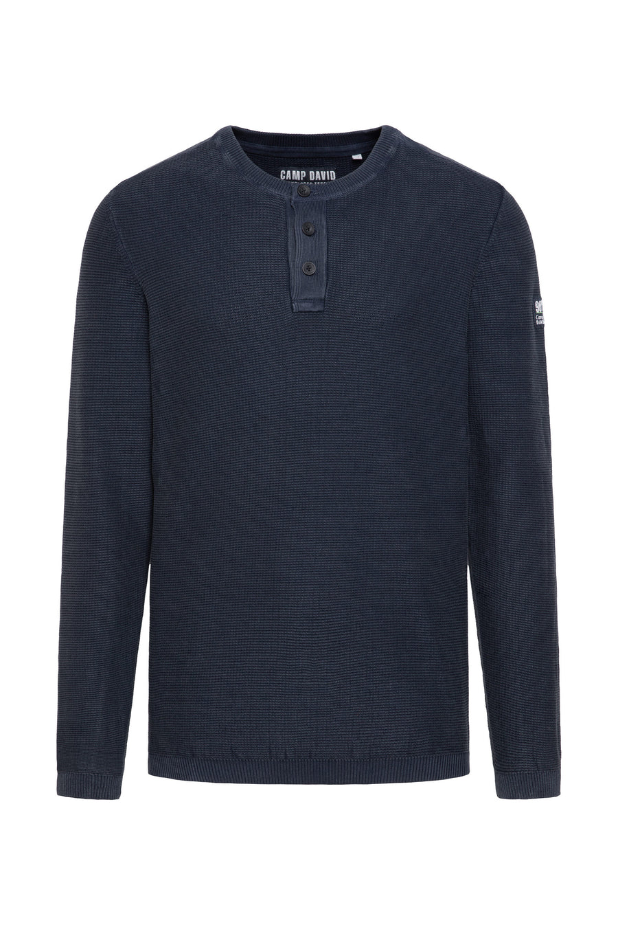 Sweter Henley Stone Washed