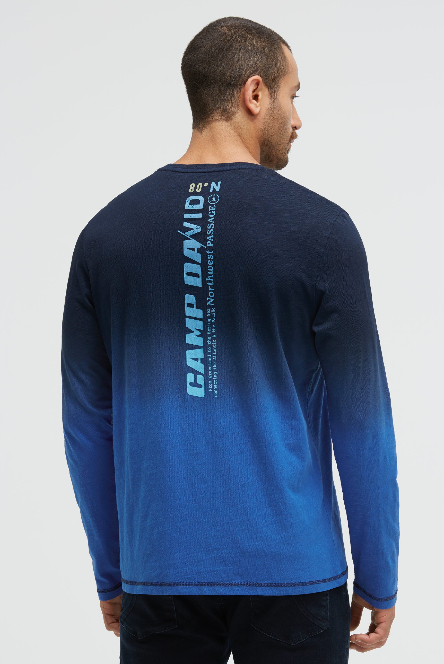 Longsleeve Dip Dye z Label Prints - 5