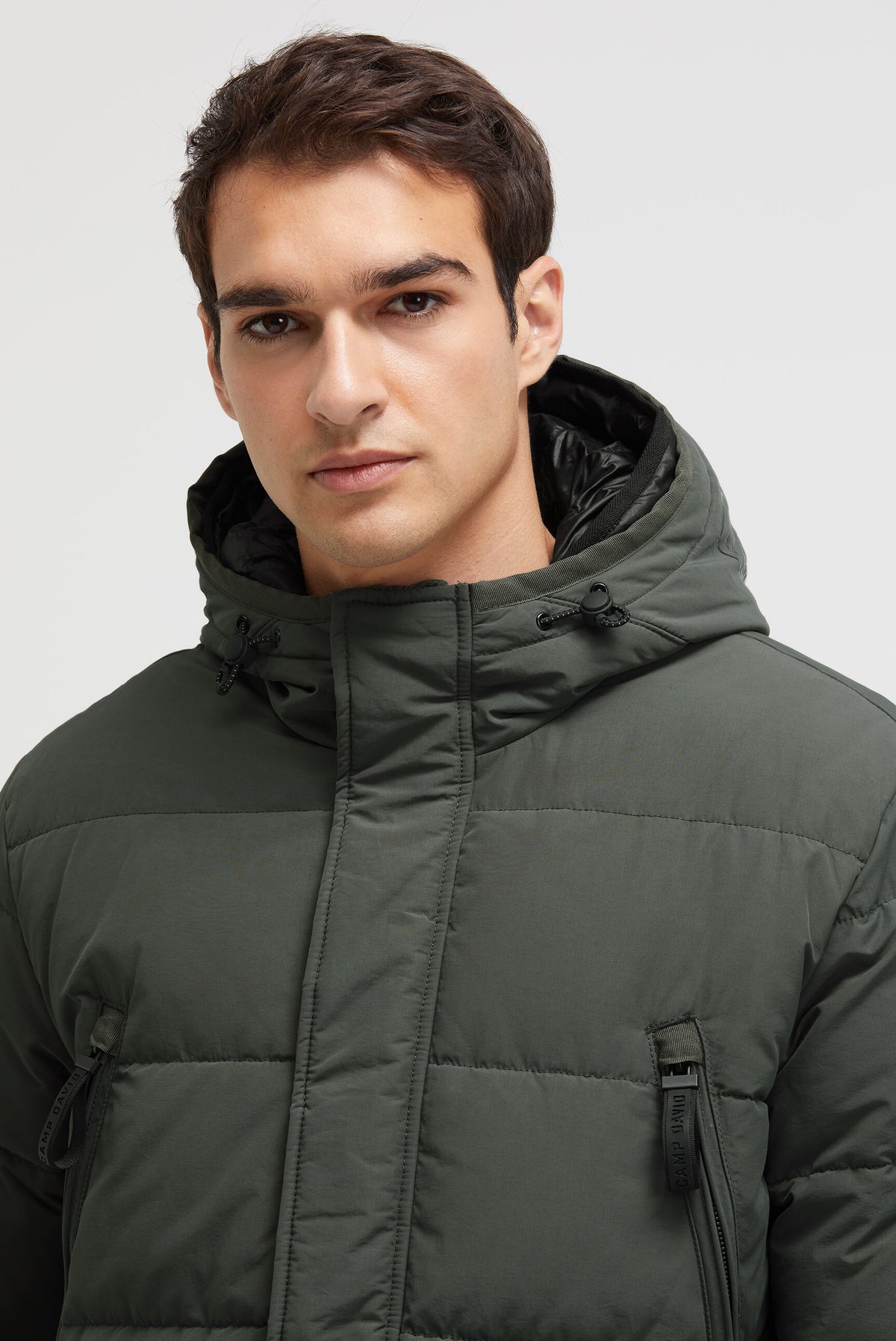 Parka pikowana z kapturem – stylizacja warstwowa - 4