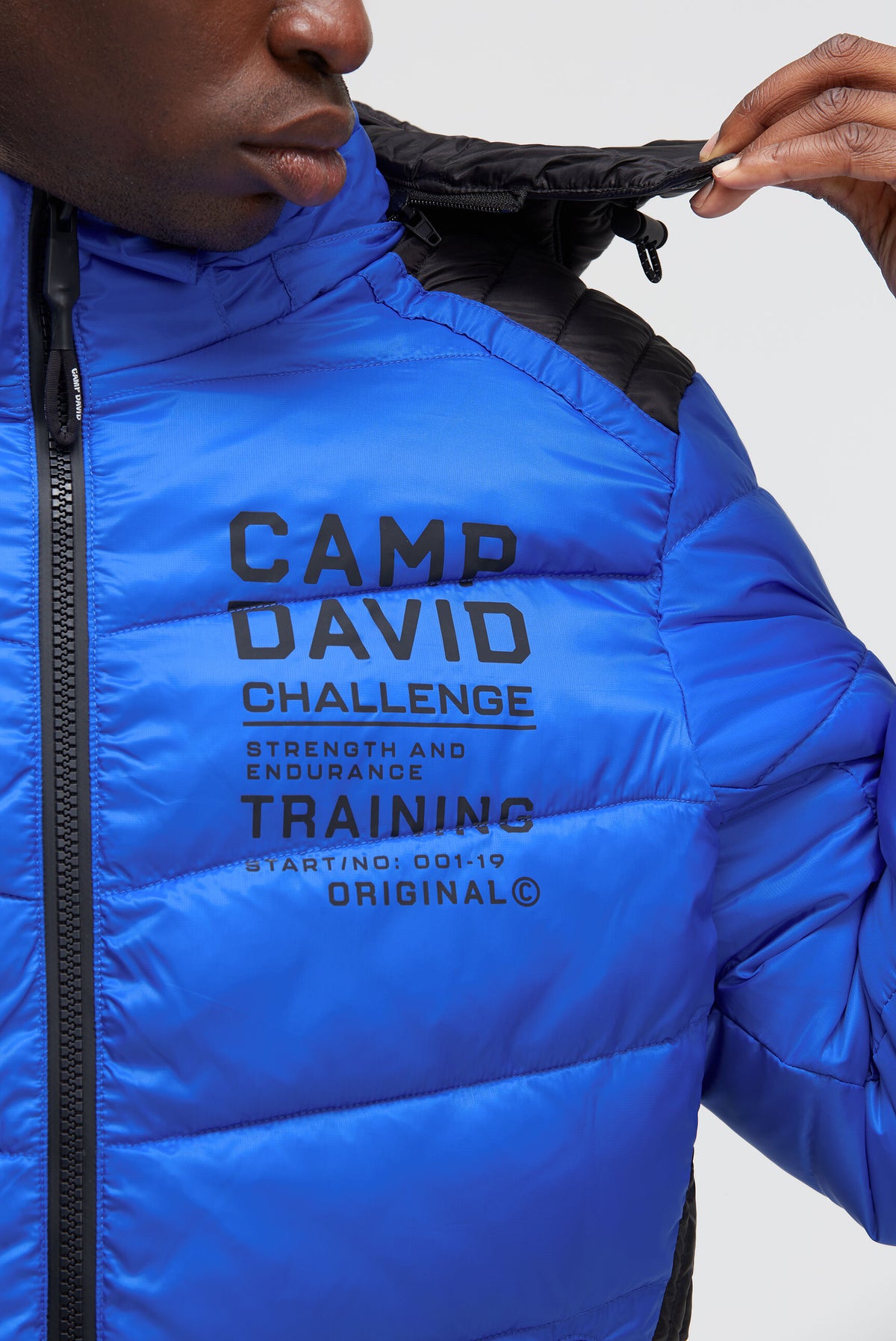 Steppjacke mit Colour-Details flight blue