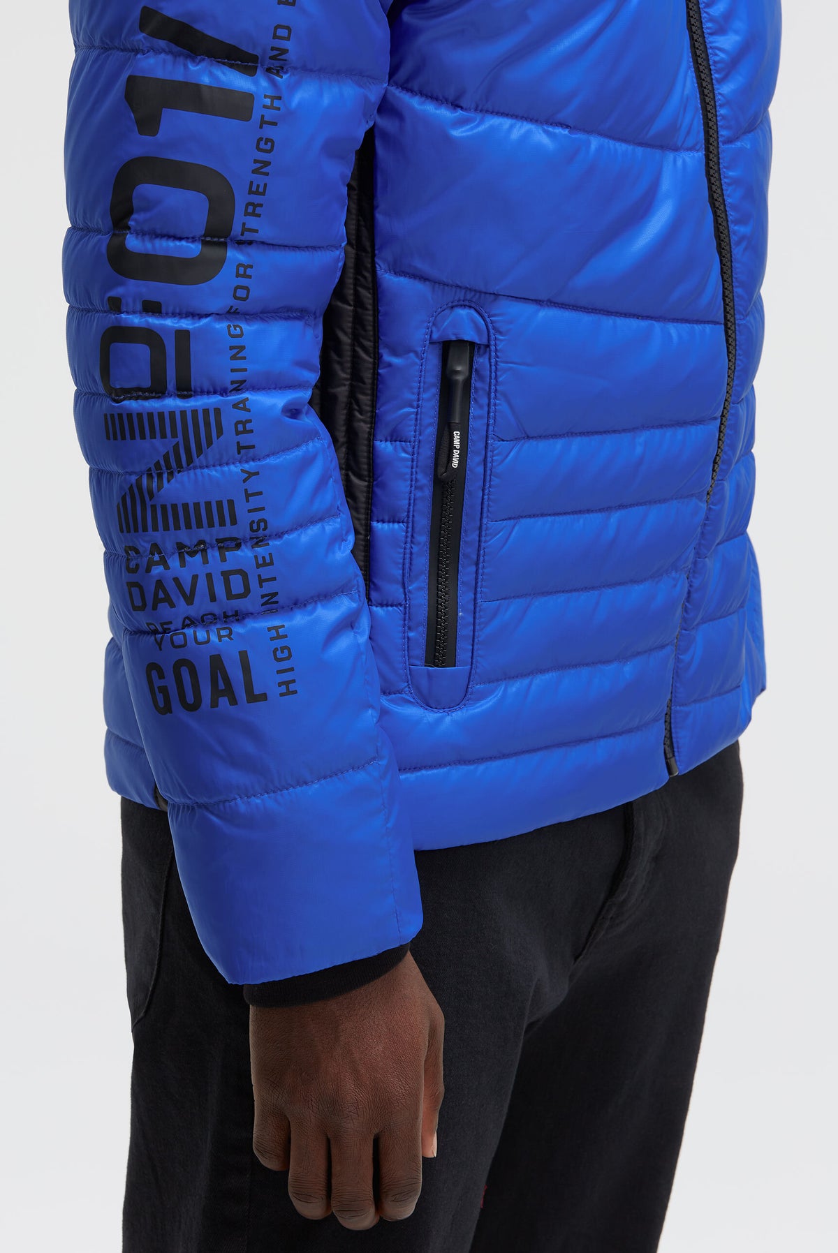 Steppjacke mit Colour-Details flight blue