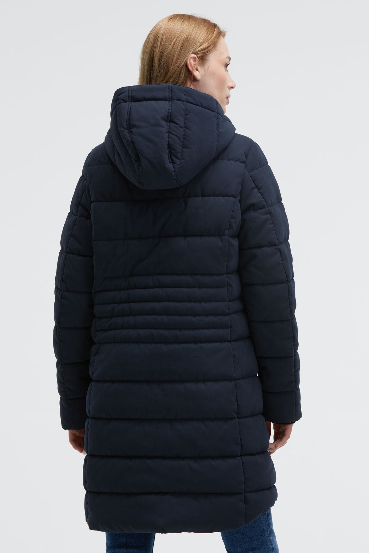 Parka pikowana z odpinanym kapturem - 5