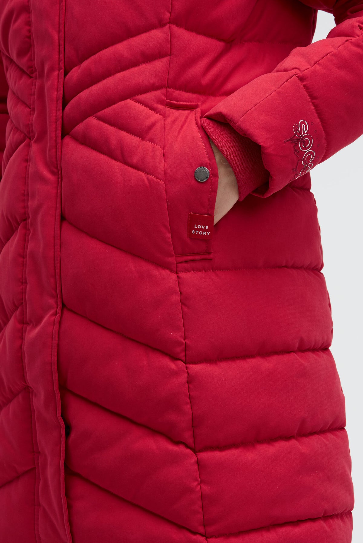 Parka pikowana z odpinanym kapturem - 6