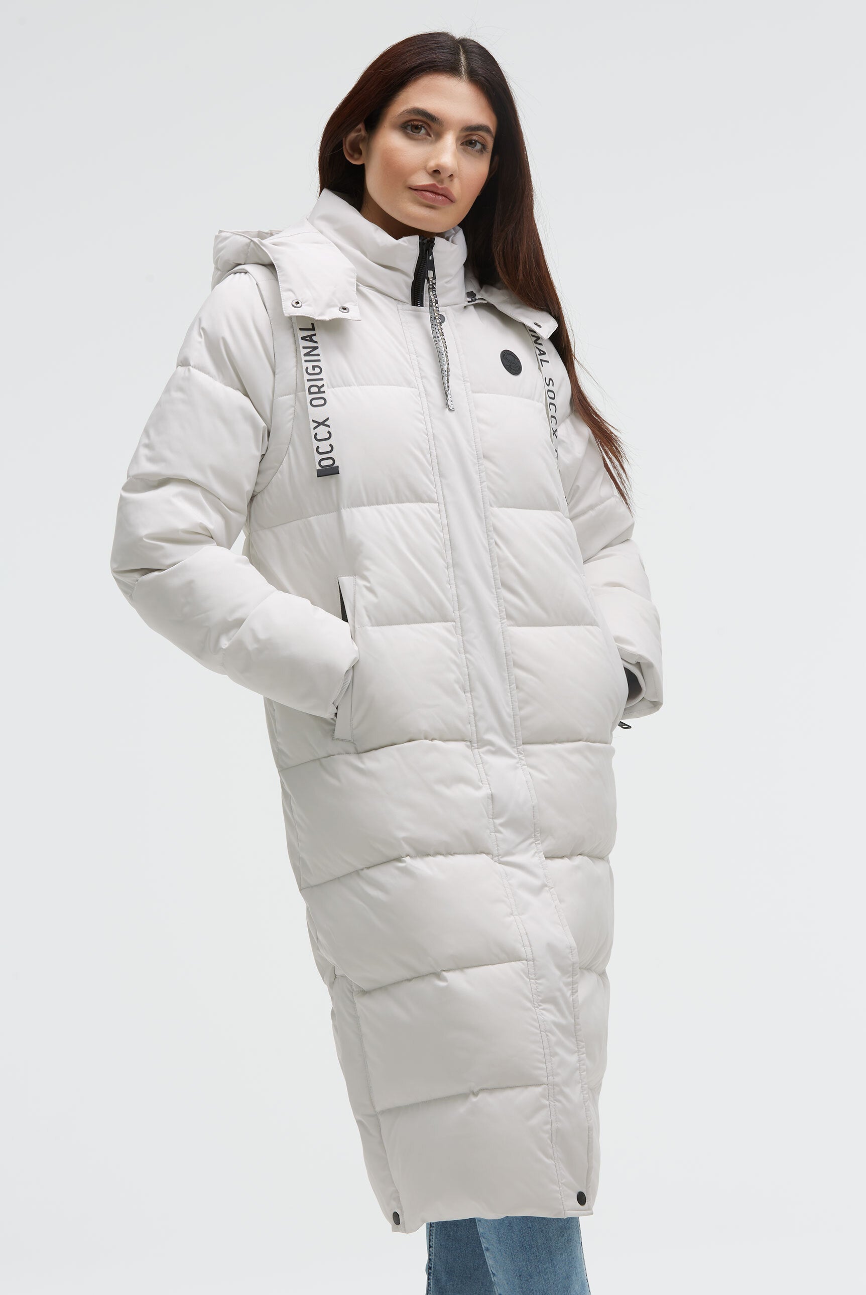 Kurtka puchowa i kamizelka 2 w 1